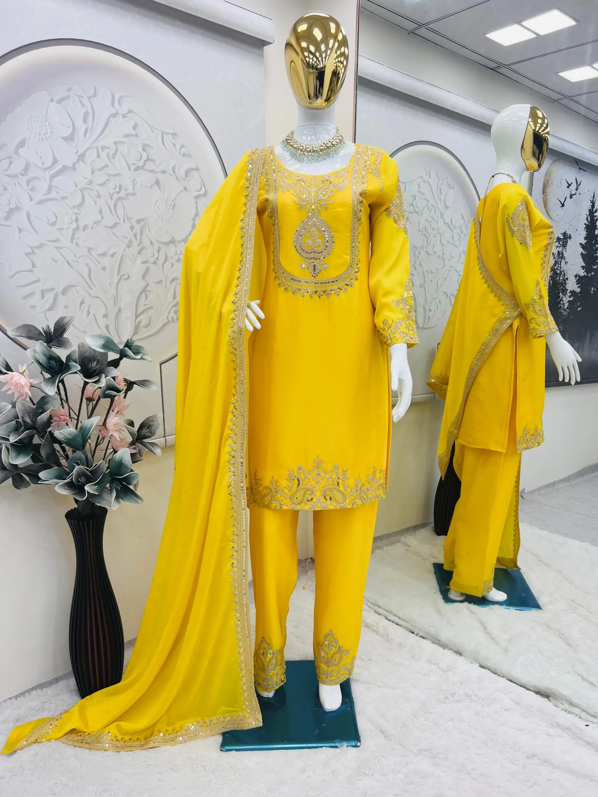 Heavy Embroidery Readymade salwar Suit