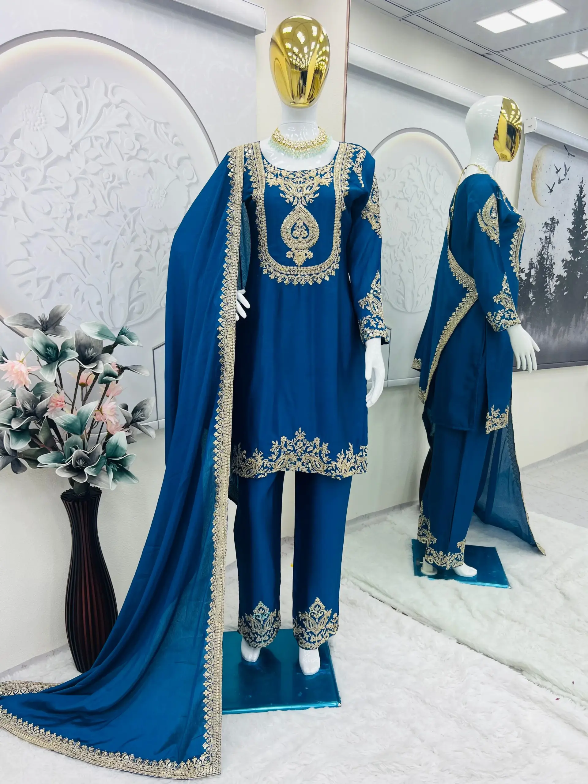Heavy Embroidery Readymade salwar Suit