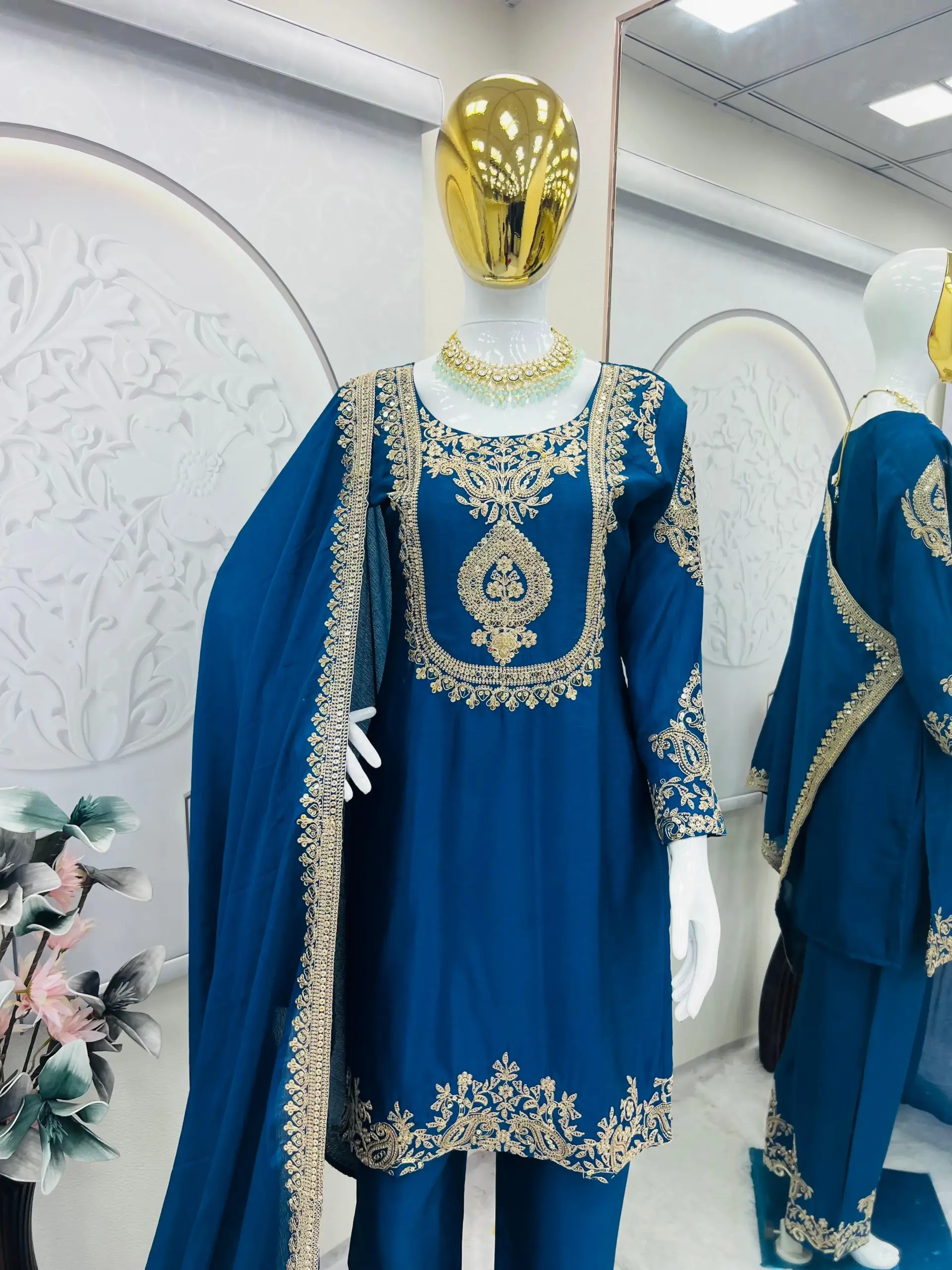 Heavy Embroidery Readymade salwar Suit