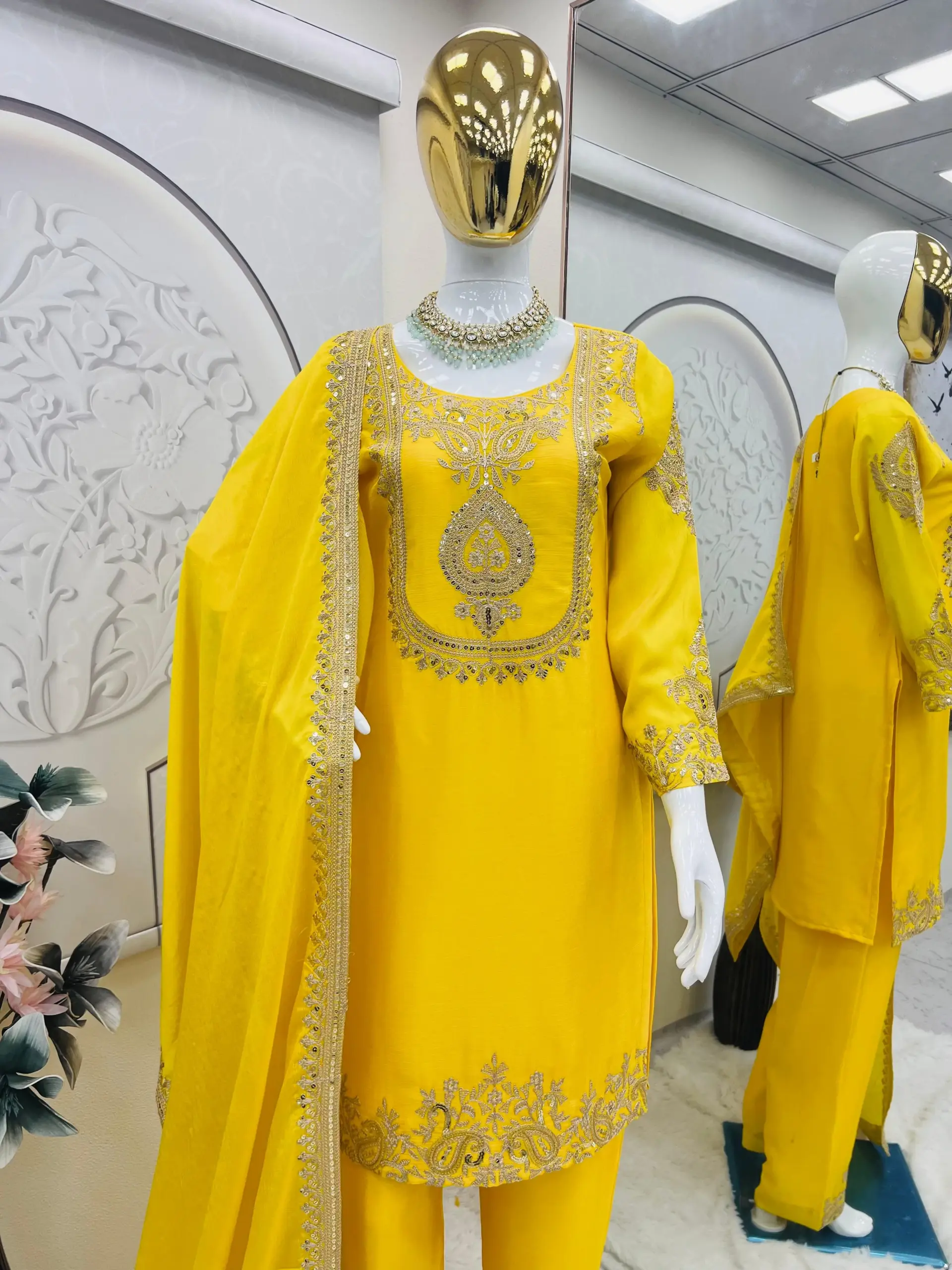 Heavy Embroidery Readymade salwar Suit