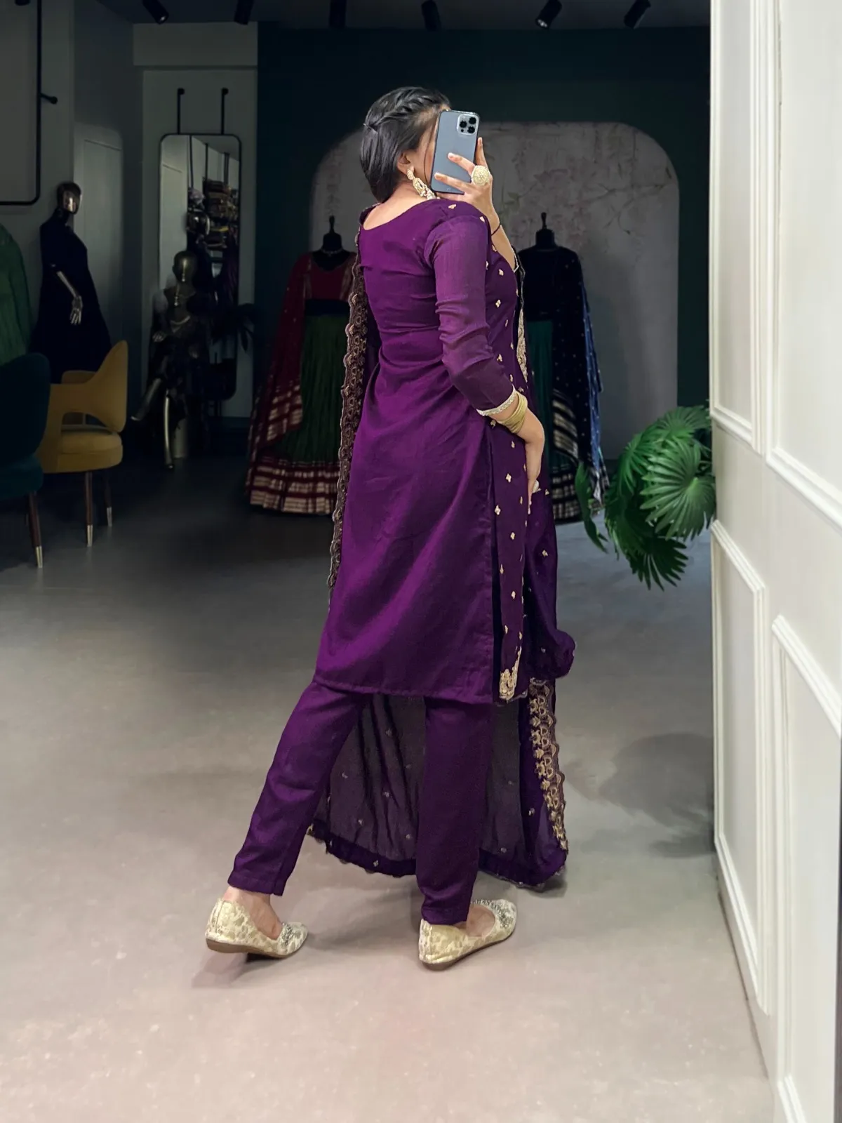 Heavy Embroidery Sangeet Wear Suit