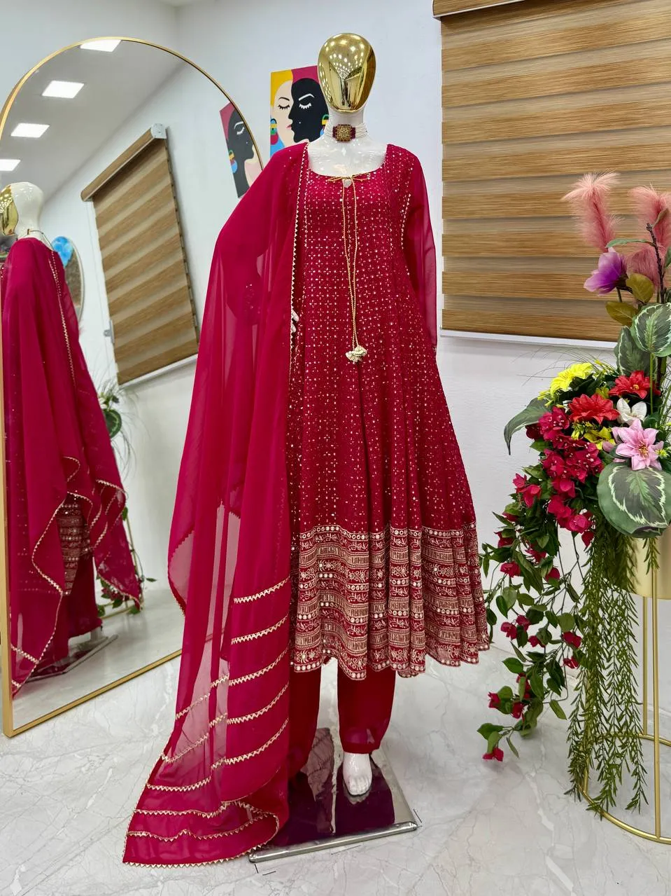 Karwa Chauth Special Anarkali Suit 2025