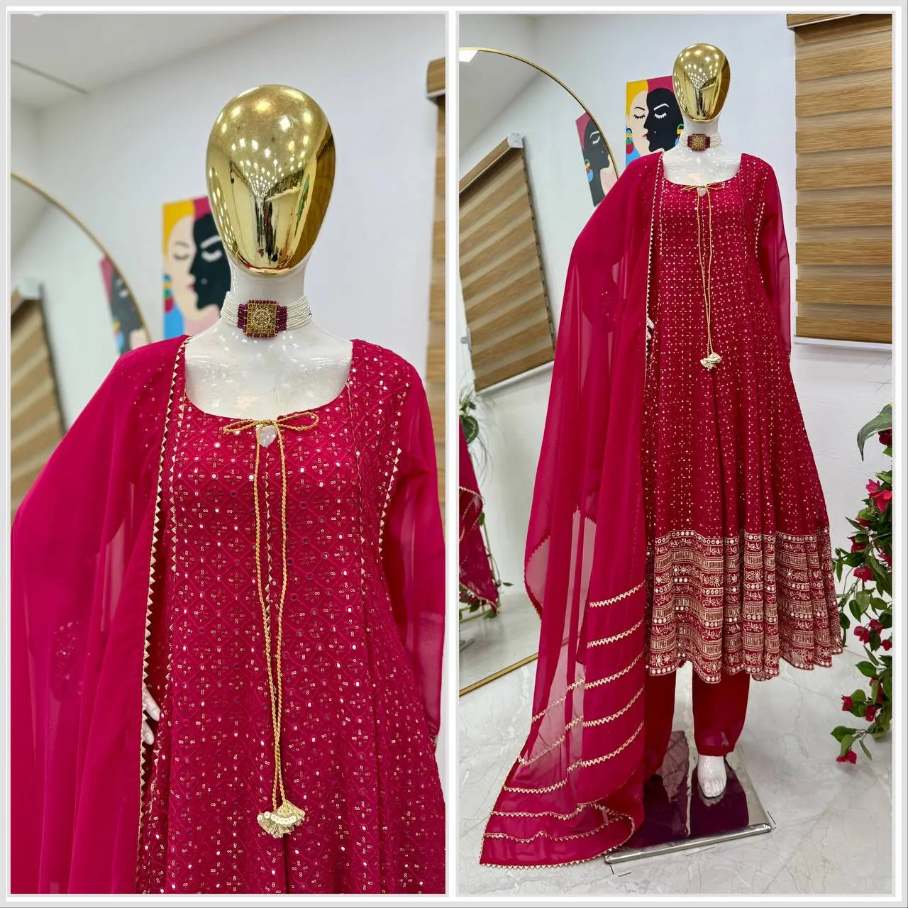 Karwa Chauth Special Anarkali Suit 2025