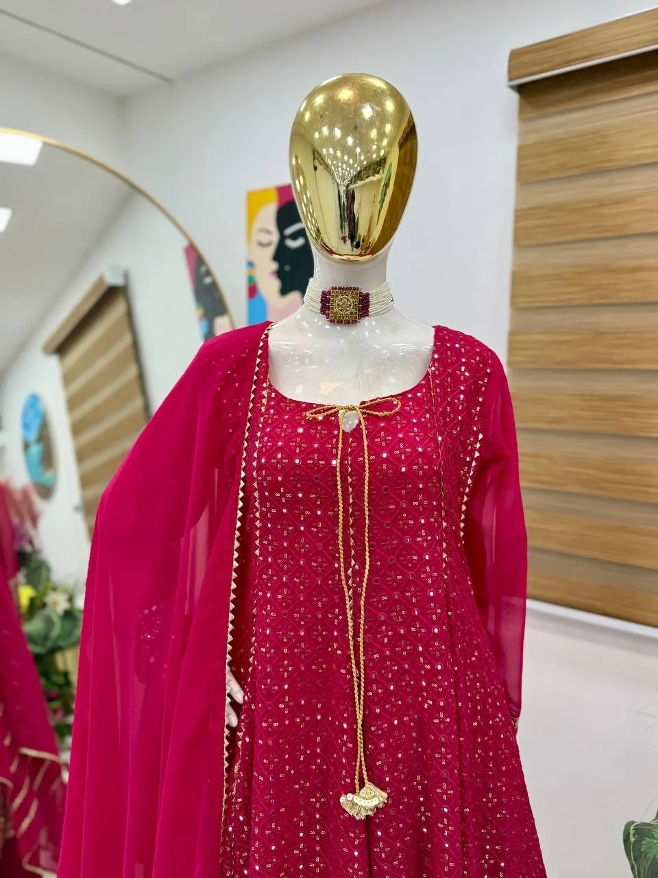 Karwa Chauth Special Anarkali Suit 2025
