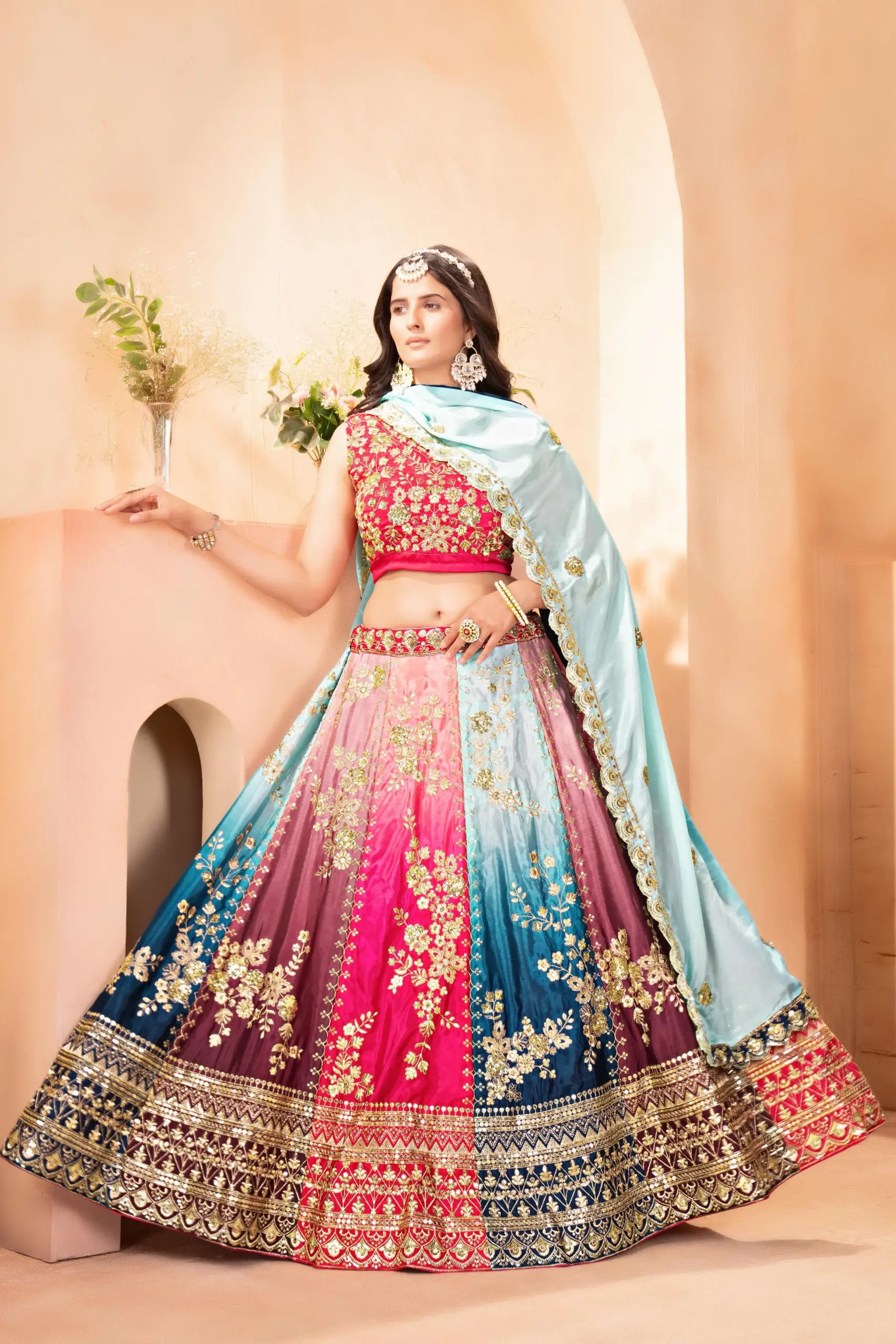 Multi Color Bridesmaid Lehenga 2025