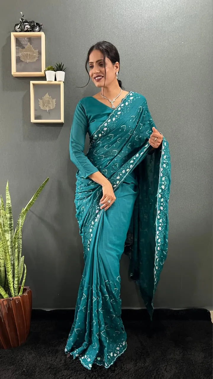 Premium 1 Min Saree For Diwali and wedding