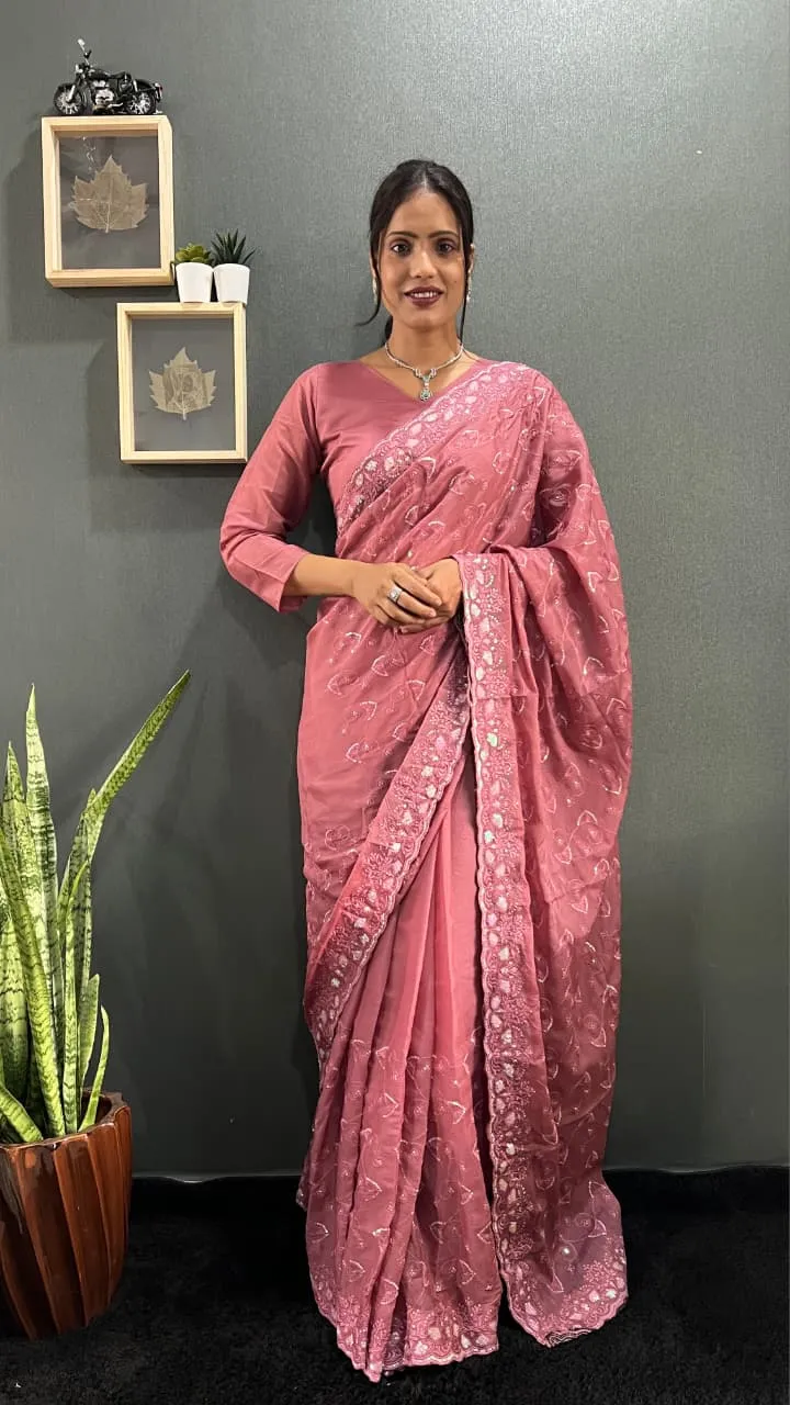 Premium 1 Min Saree For Diwali and wedding