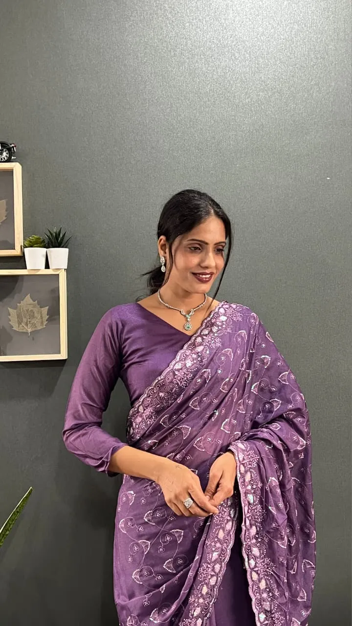 Premium 1 Min Saree For Diwali and wedding