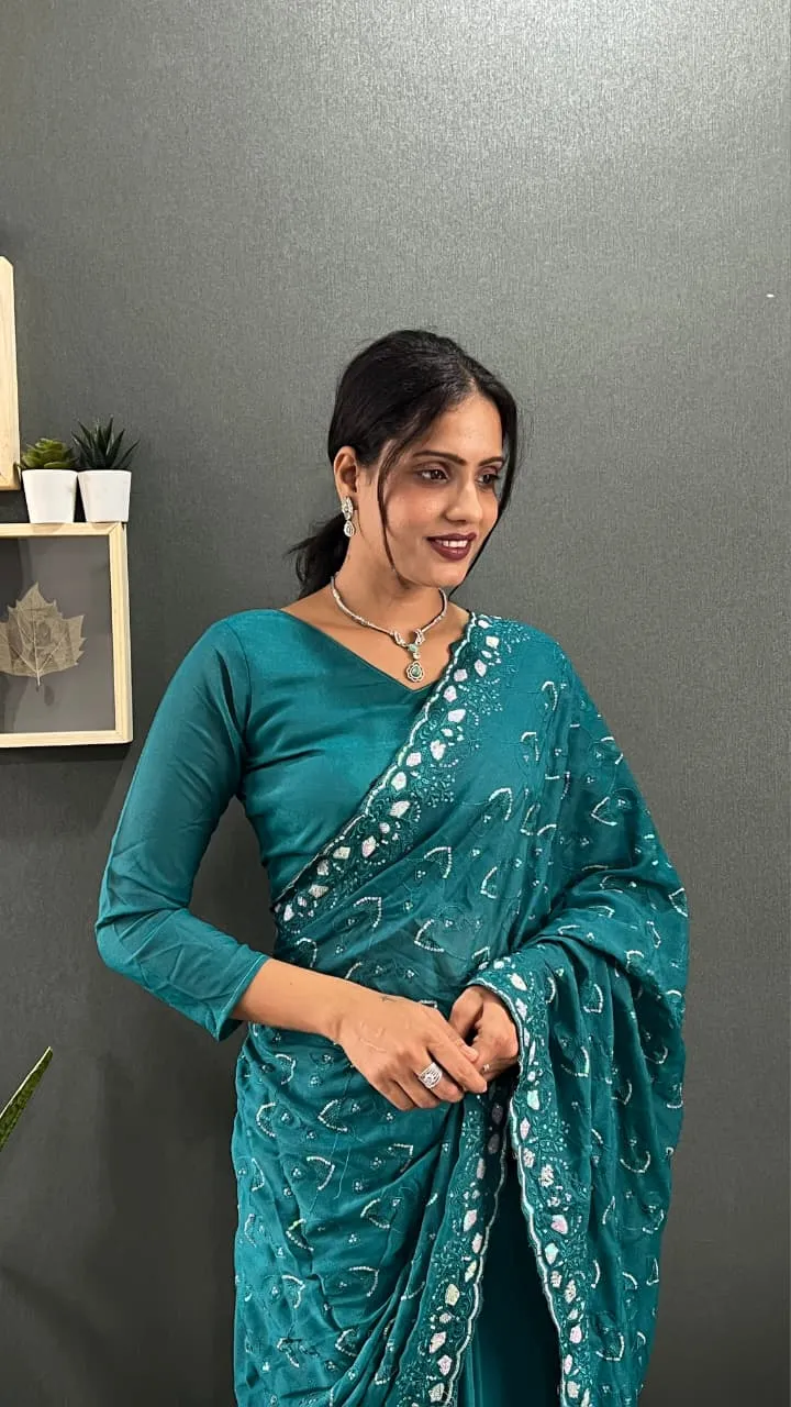 Premium 1 Min Saree For Diwali and wedding