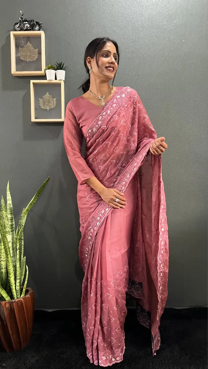 Premium 1 Min Saree For Diwali and wedding