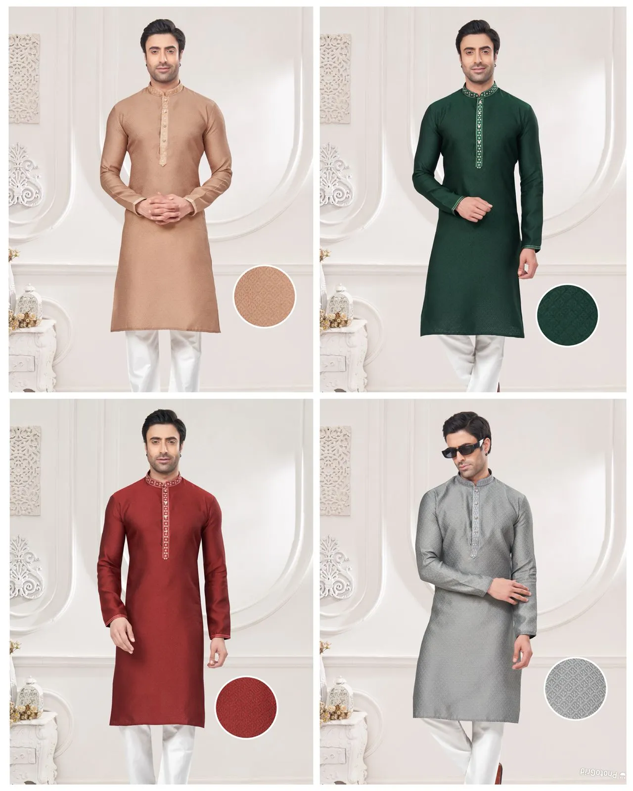 Premium Embroidery Mens Kurtas