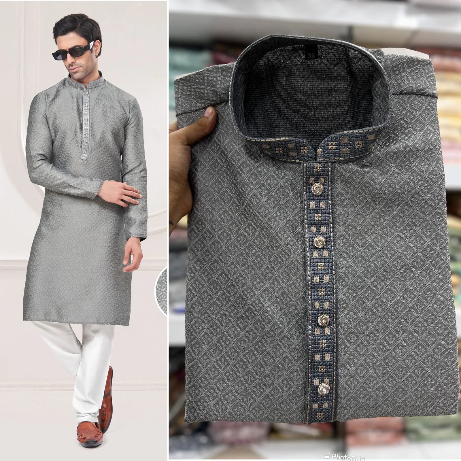 Premium Embroidery Mens Kurtas