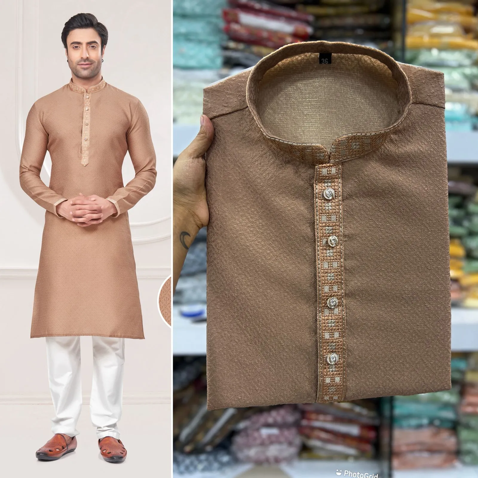 Premium Embroidery Mens Kurtas