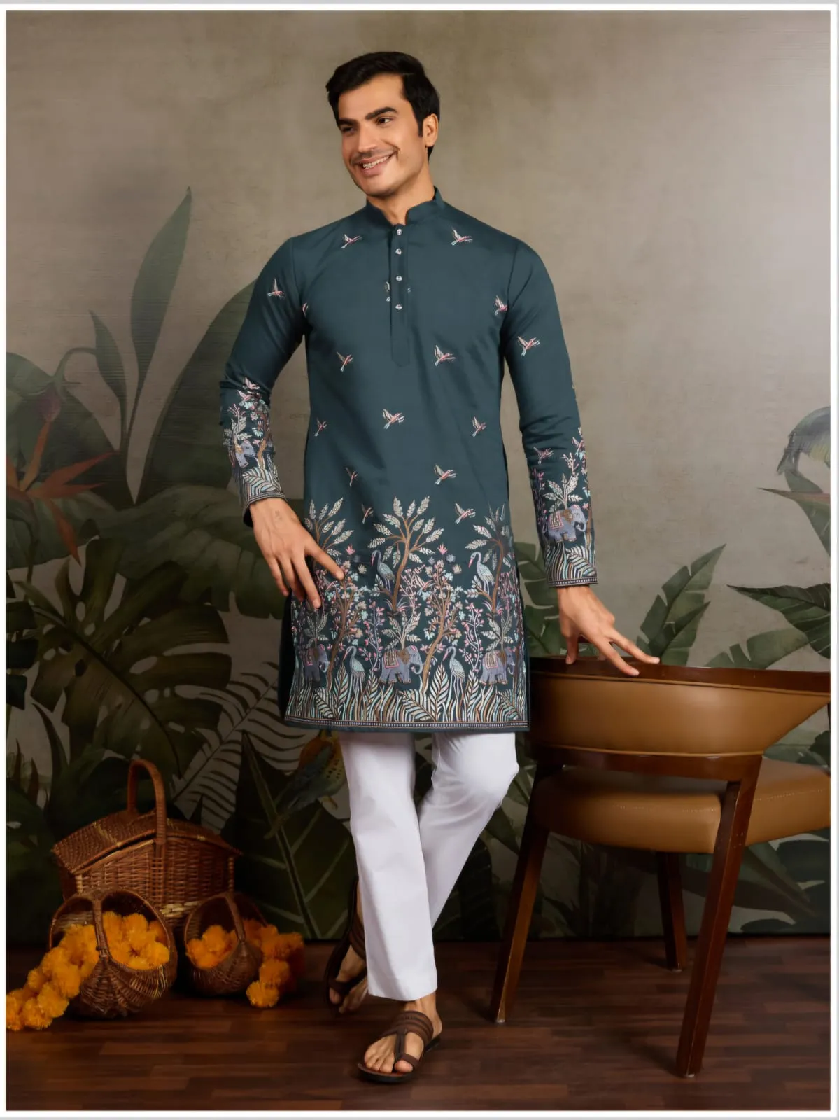 Premium Mens Kurtas with Embroidery