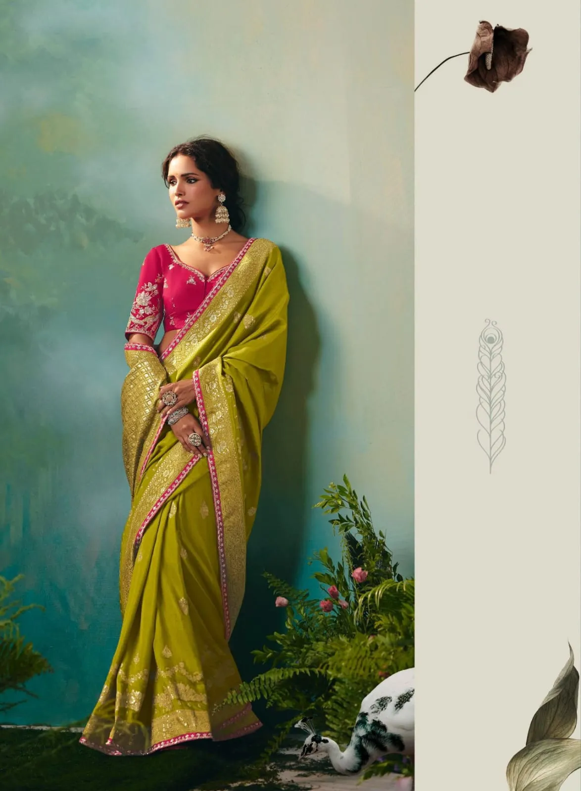 Premium Wedding Saree Design 2025