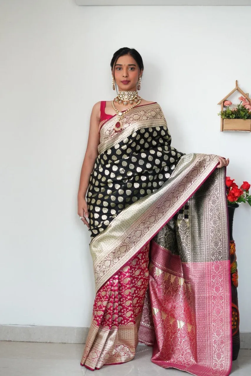 Ready to Wear Banarasi Silk Saree for Diwali