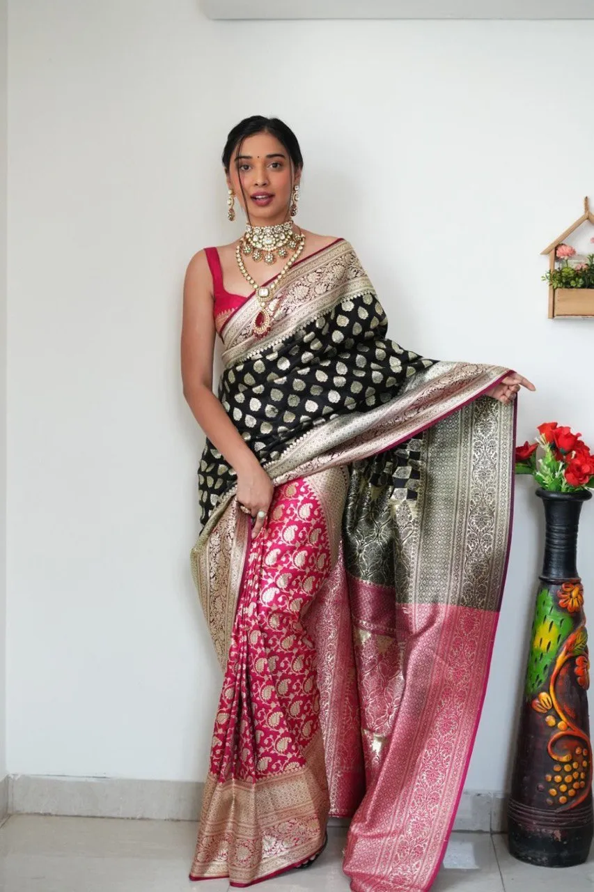Ready to Wear Banarasi Silk Saree for Diwali