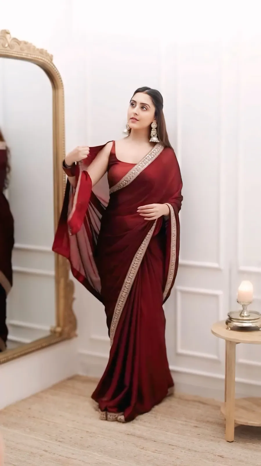 Ready to Wear Saree with Stitched Blouse for Diwali