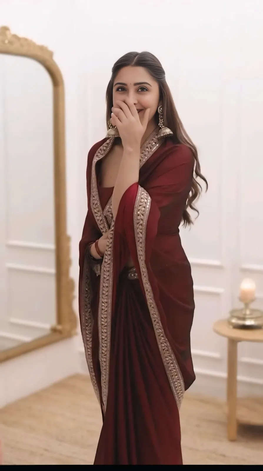 Ready to Wear Saree with Stitched Blouse for Diwali