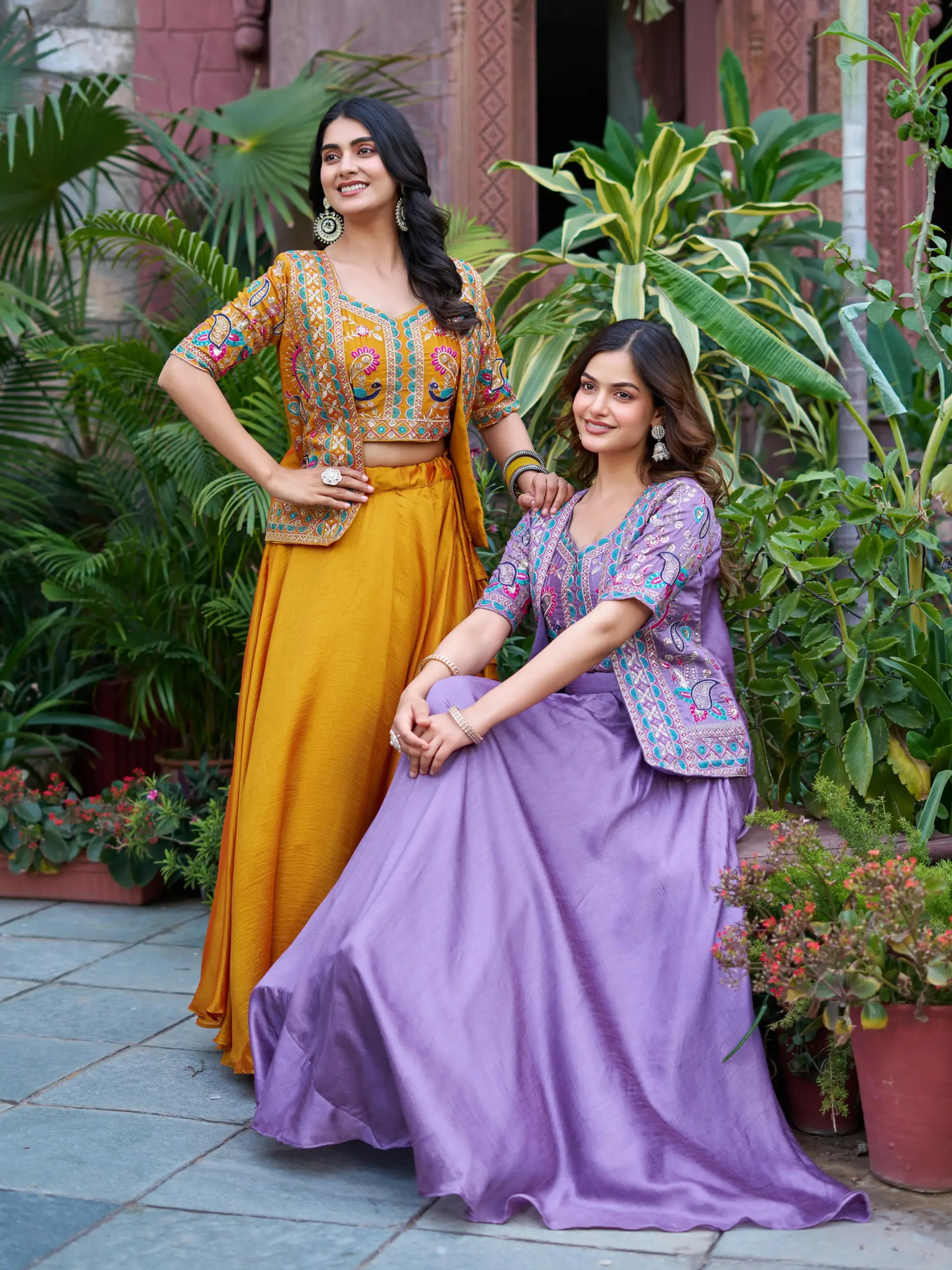 Sangeet Special Lehenga Choli with Koti