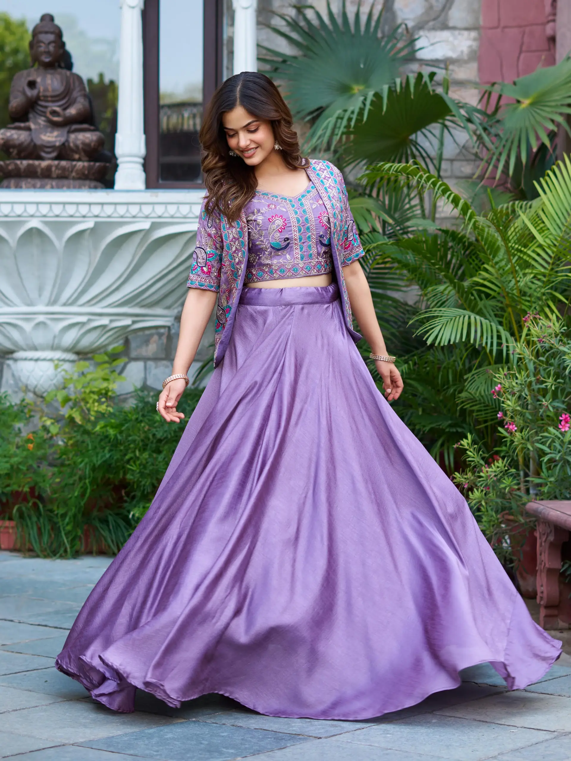 Sangeet Special Lehenga Choli with Koti