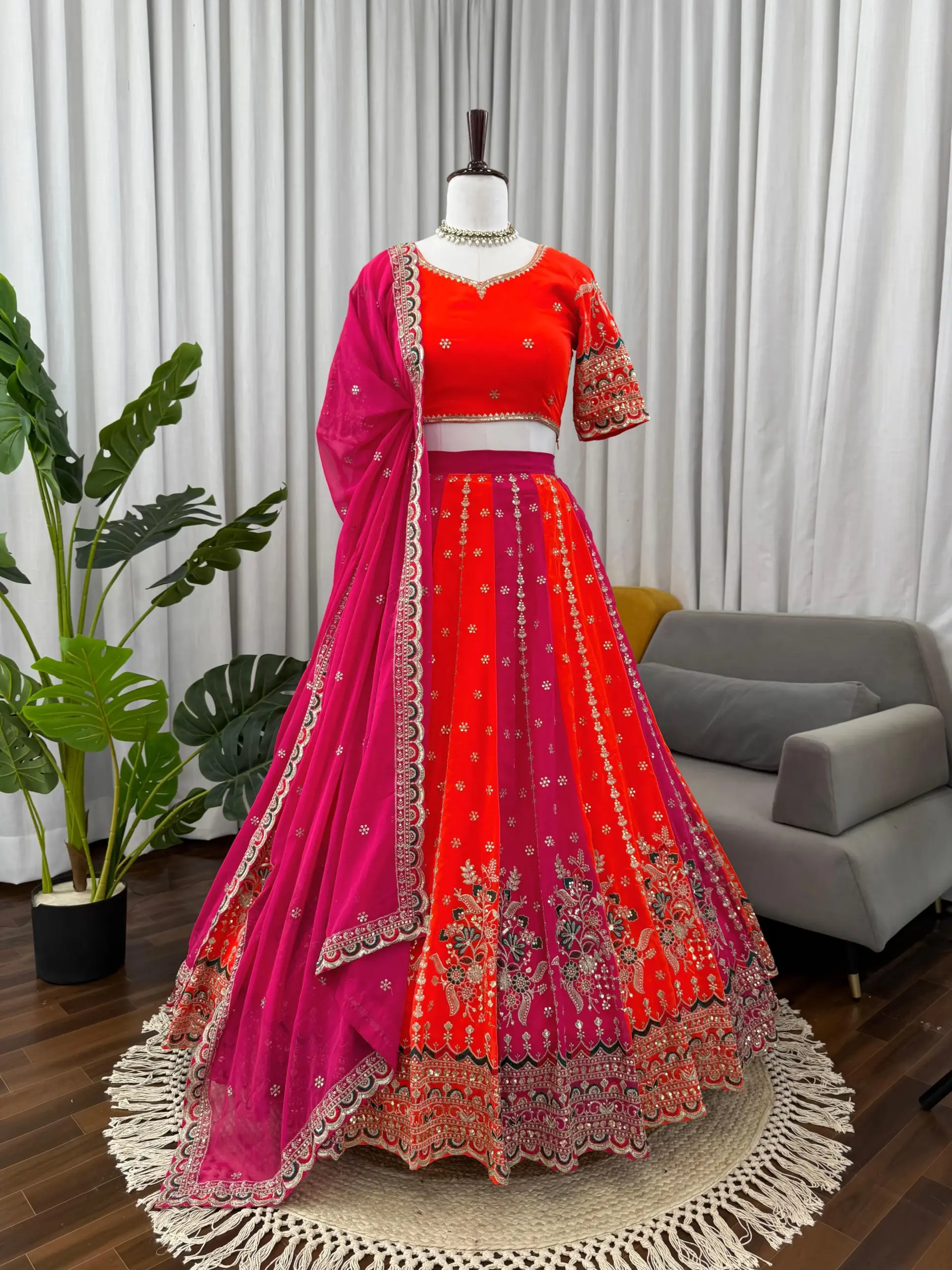Sangeet Wear Embroidery Lehenga Choli