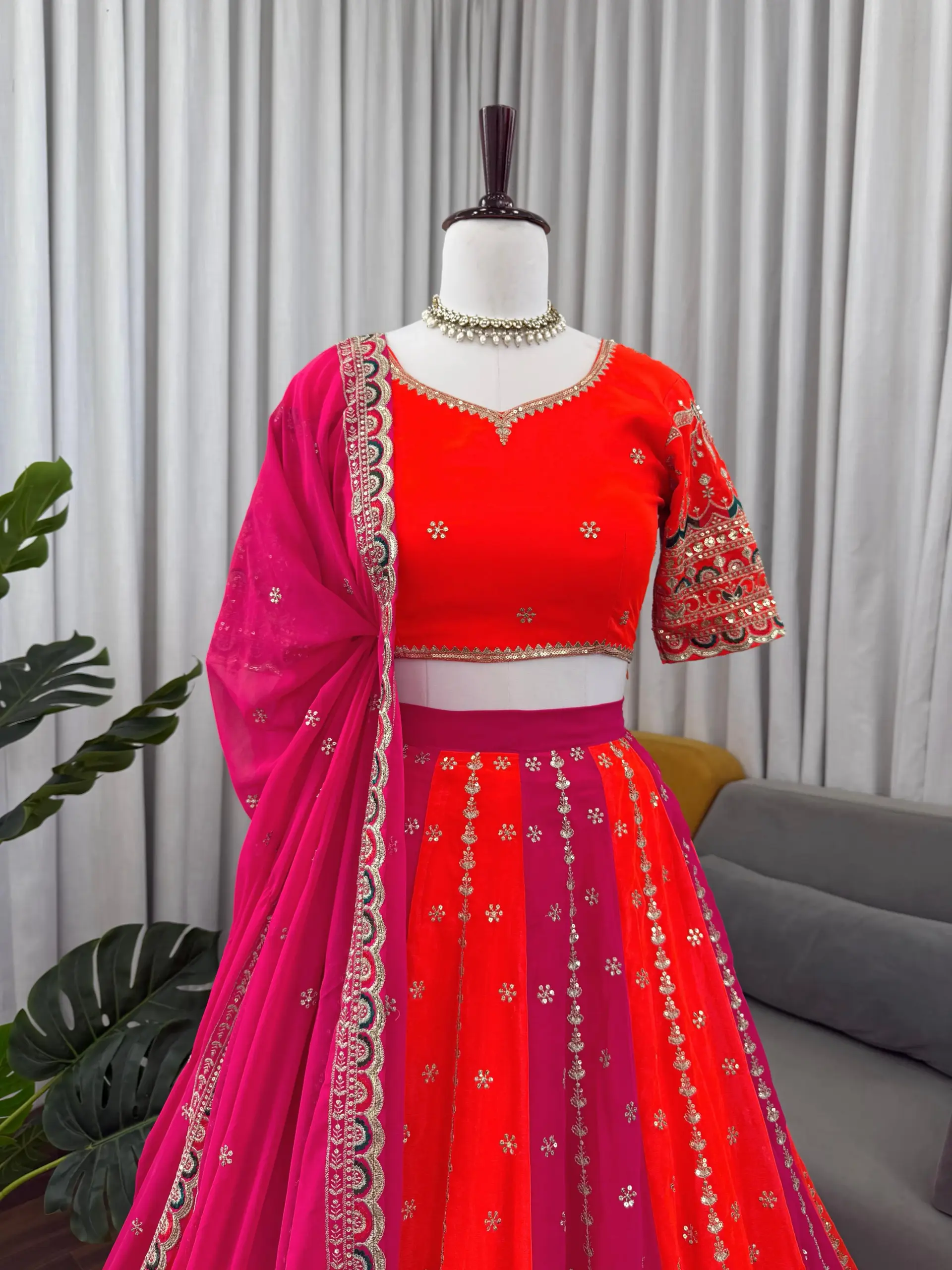 Sangeet Wear Embroidery Lehenga Choli