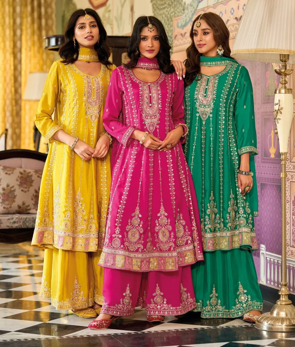 Sangeet Wear Long Shirt Suit