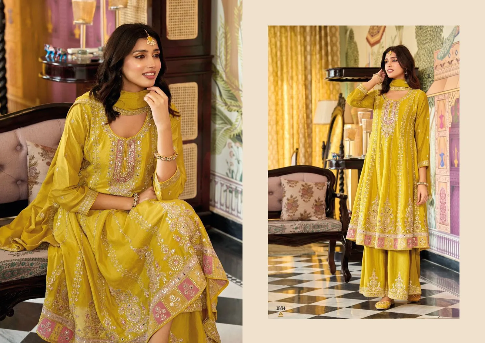 Sangeet Wear Long Shirt Suit