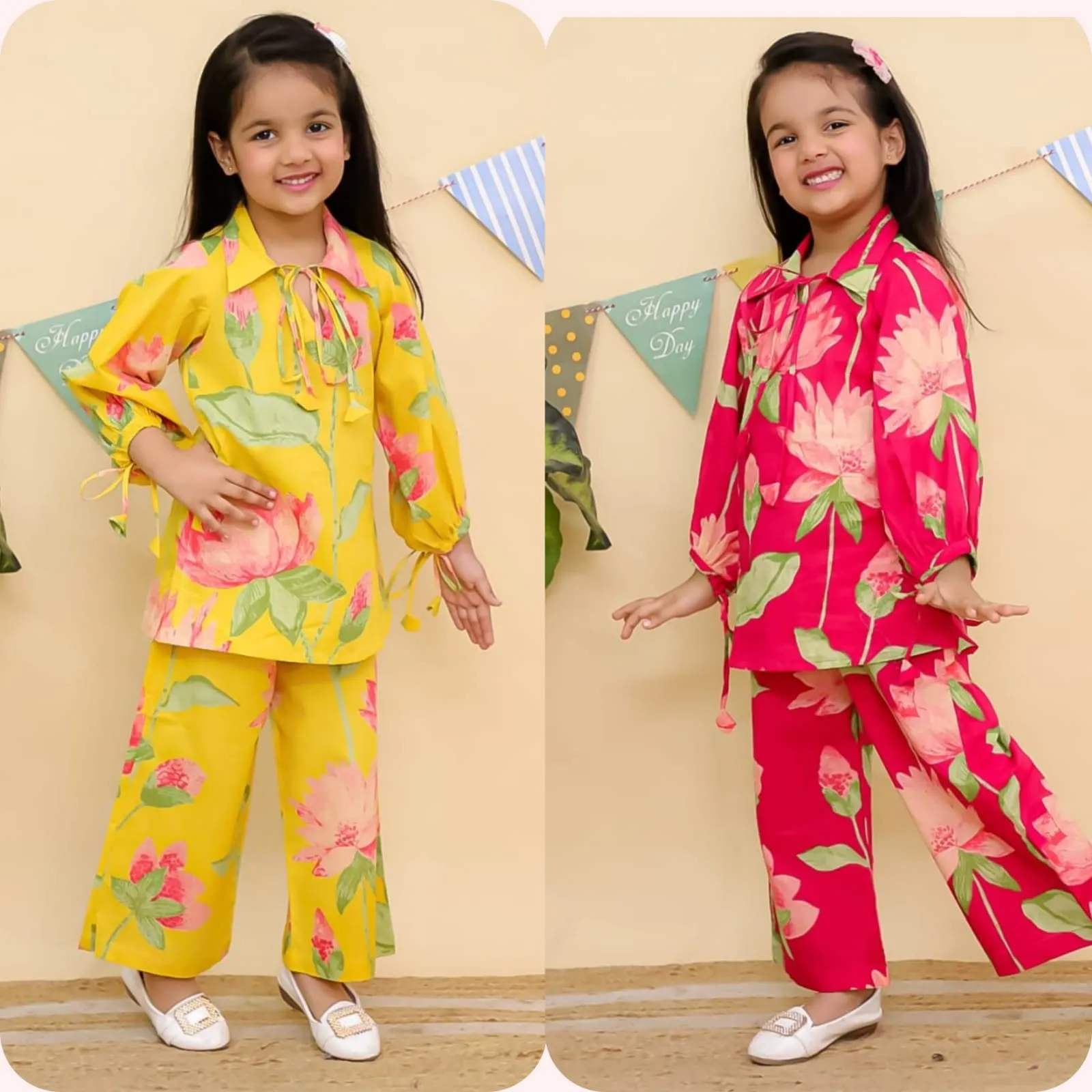Small Girls Printed Co ords Sets