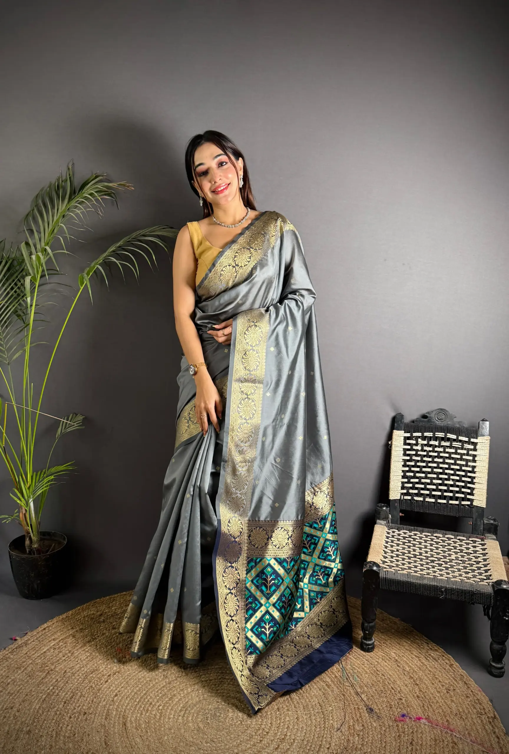 Soft Banarasi Cotton Silk Festive Saree