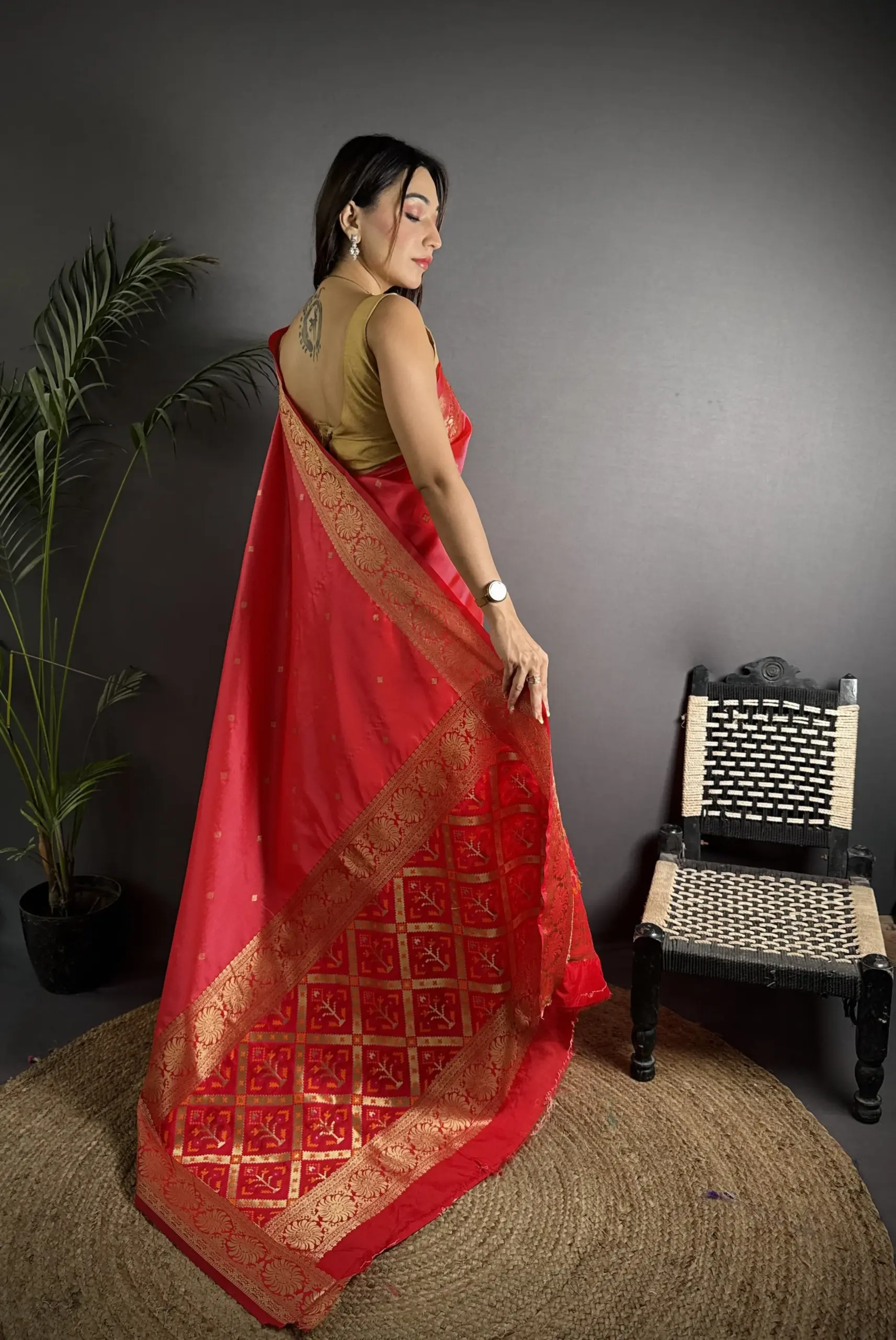 Soft Banarasi Cotton Silk Festive Saree