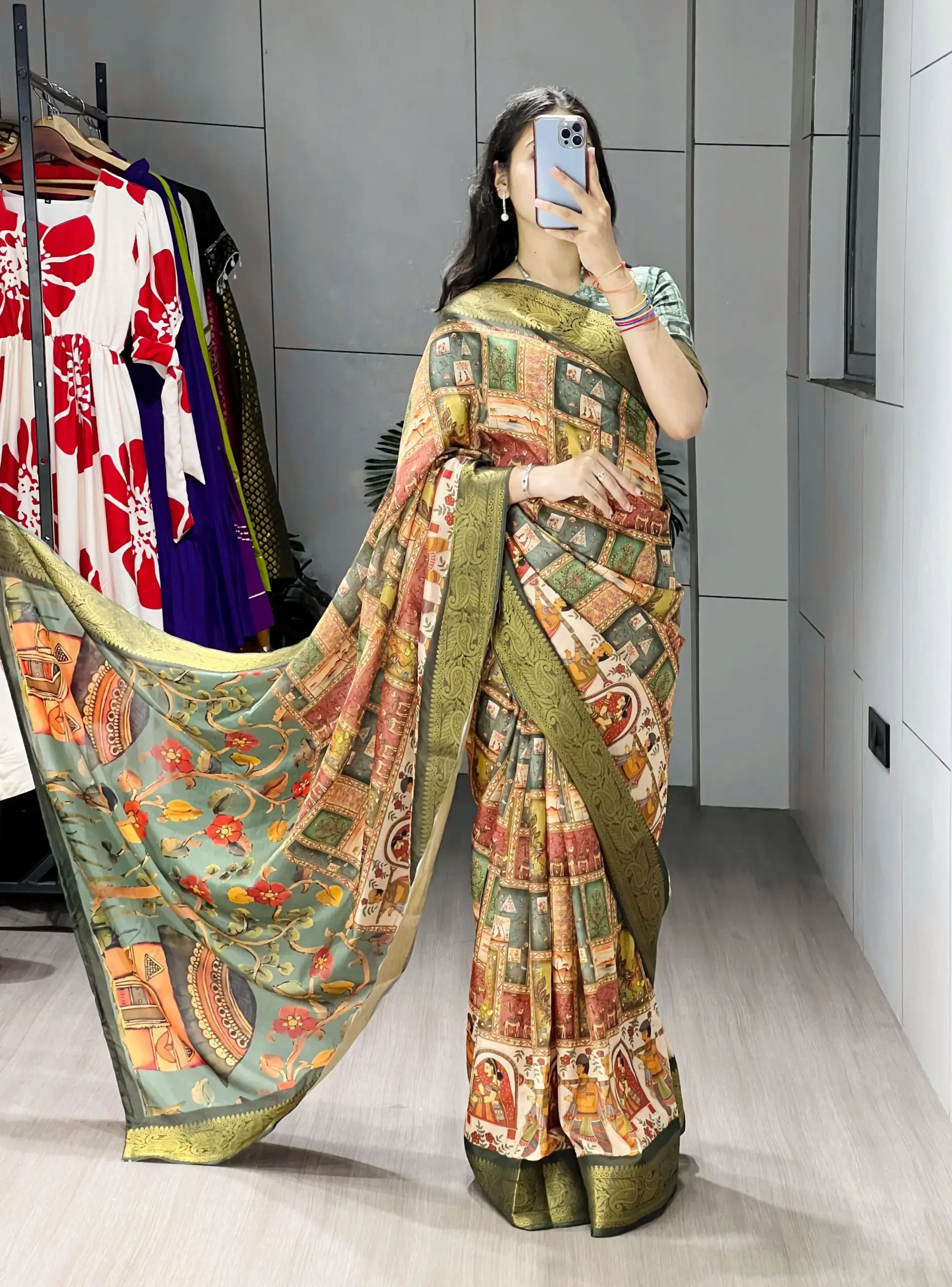 Soft Silk Printed Kalamkari Designs 2025