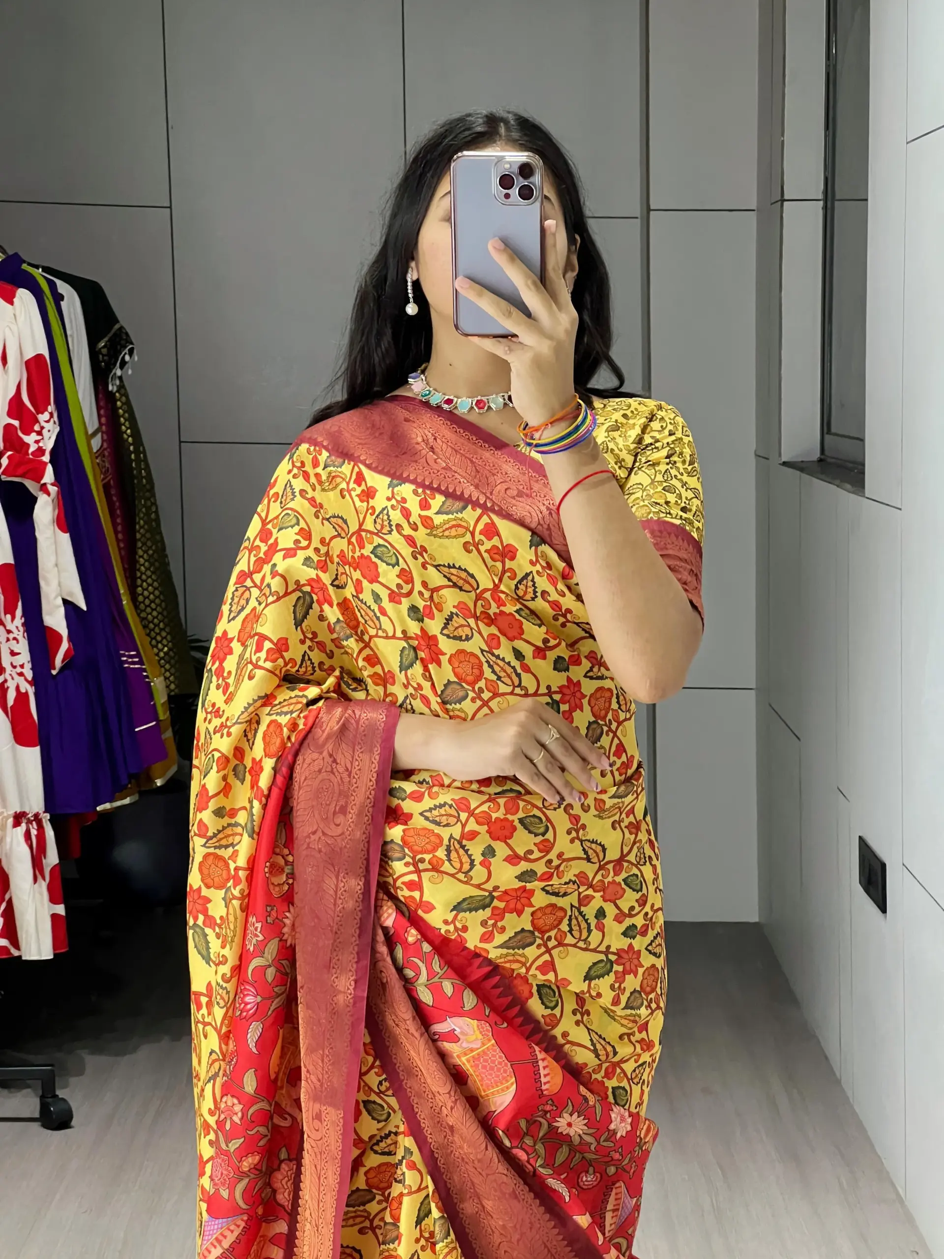 Soft Silk Printed Kalamkari Designs 2025