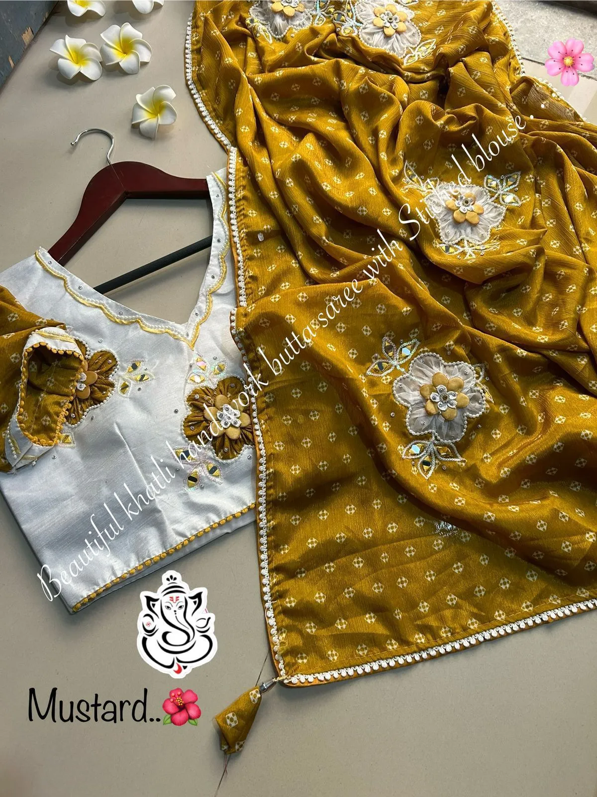 Wedding Special Bandhni Saree with Stitched blouse