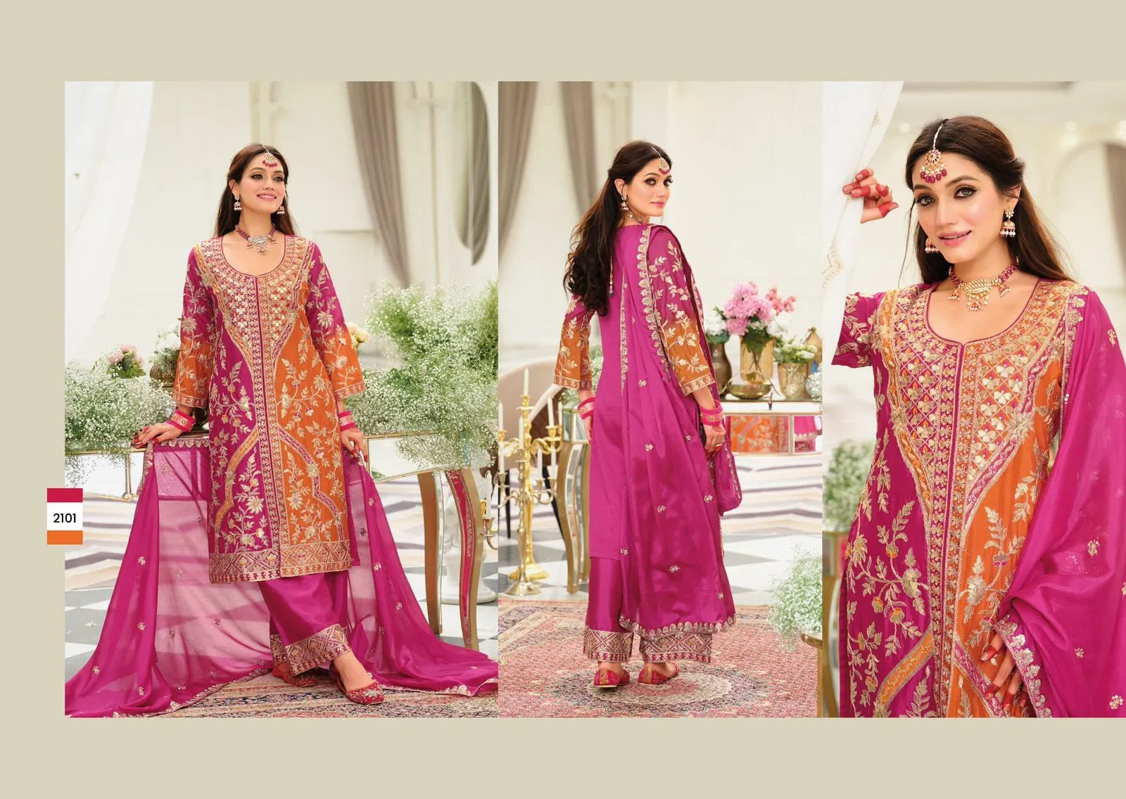 Wedding Special Stylish Plazzo Salwar Suit