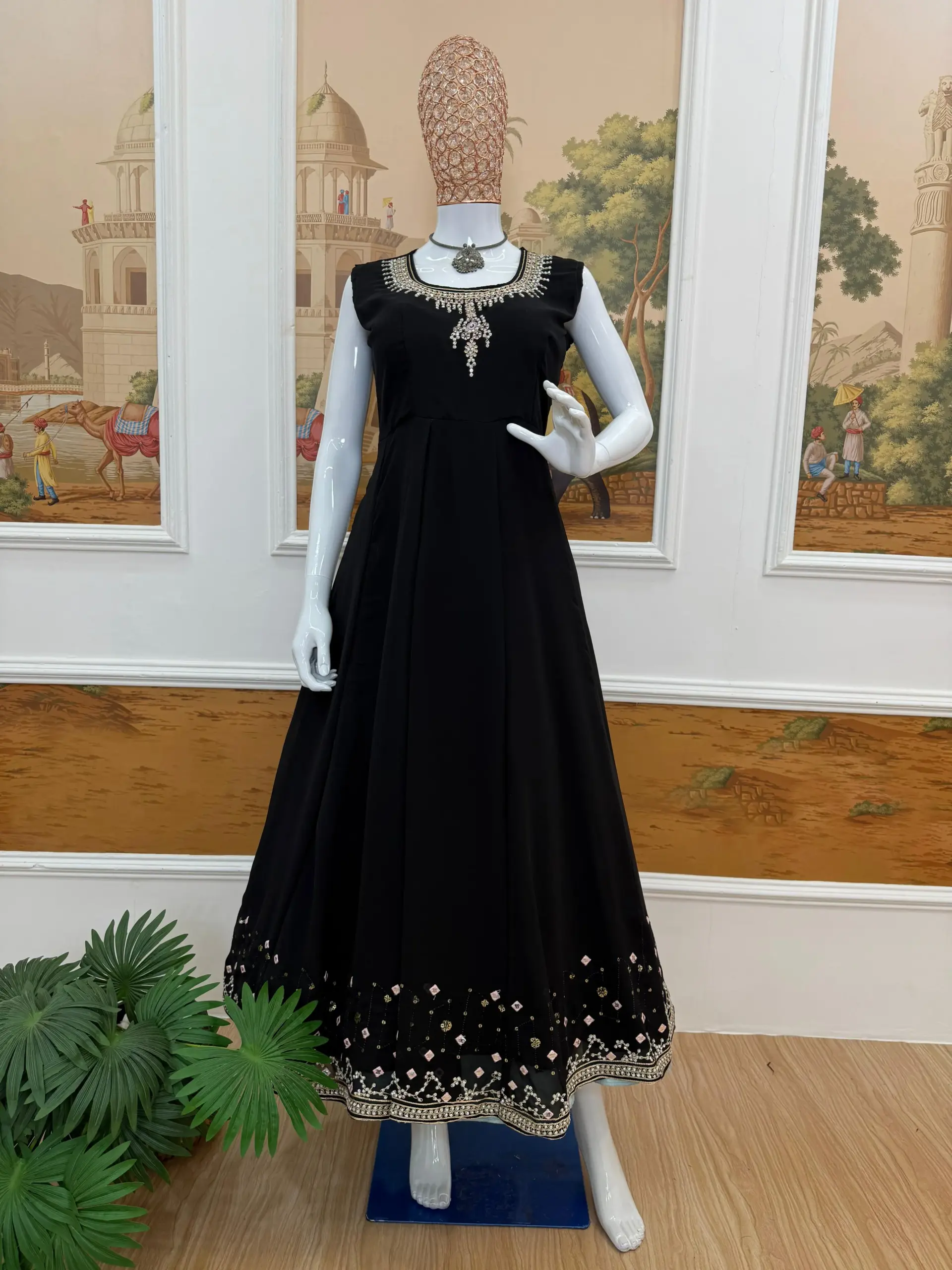 Wedding Wear Gown with Jacket Koti