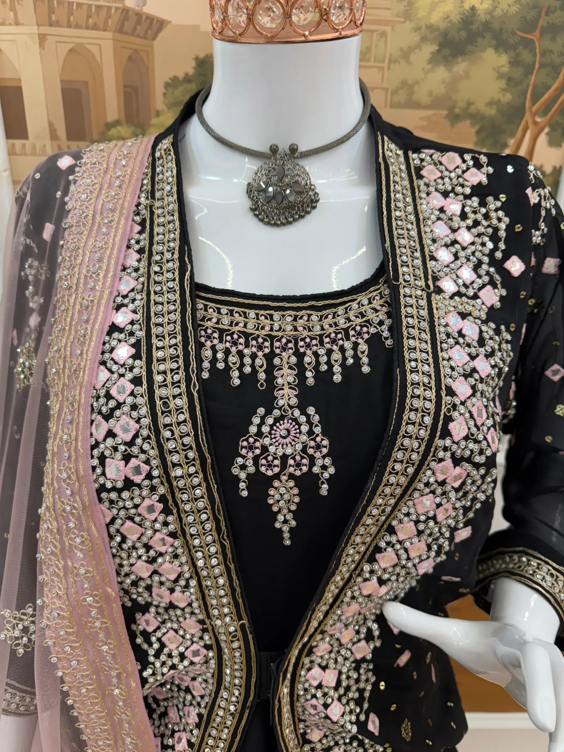 Wedding Wear Gown with Jacket Koti