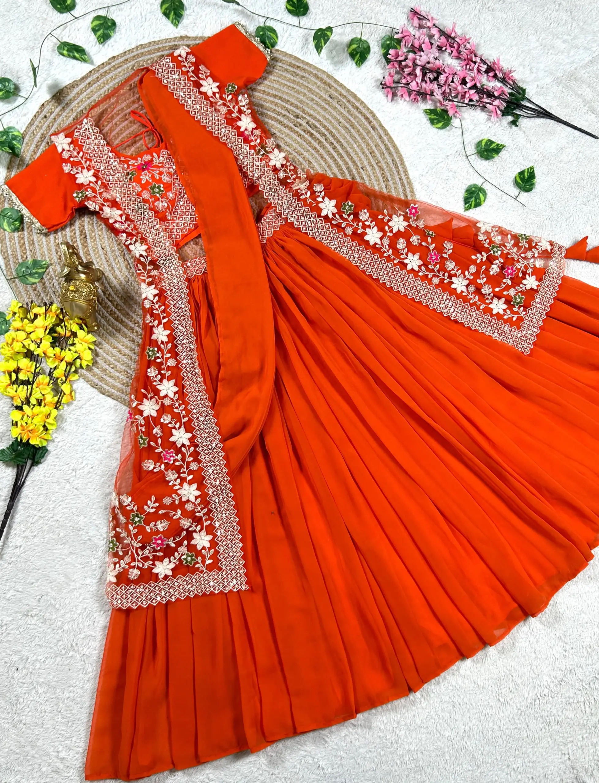 Wedding Wear Half Saree with Jacket 2025 Design