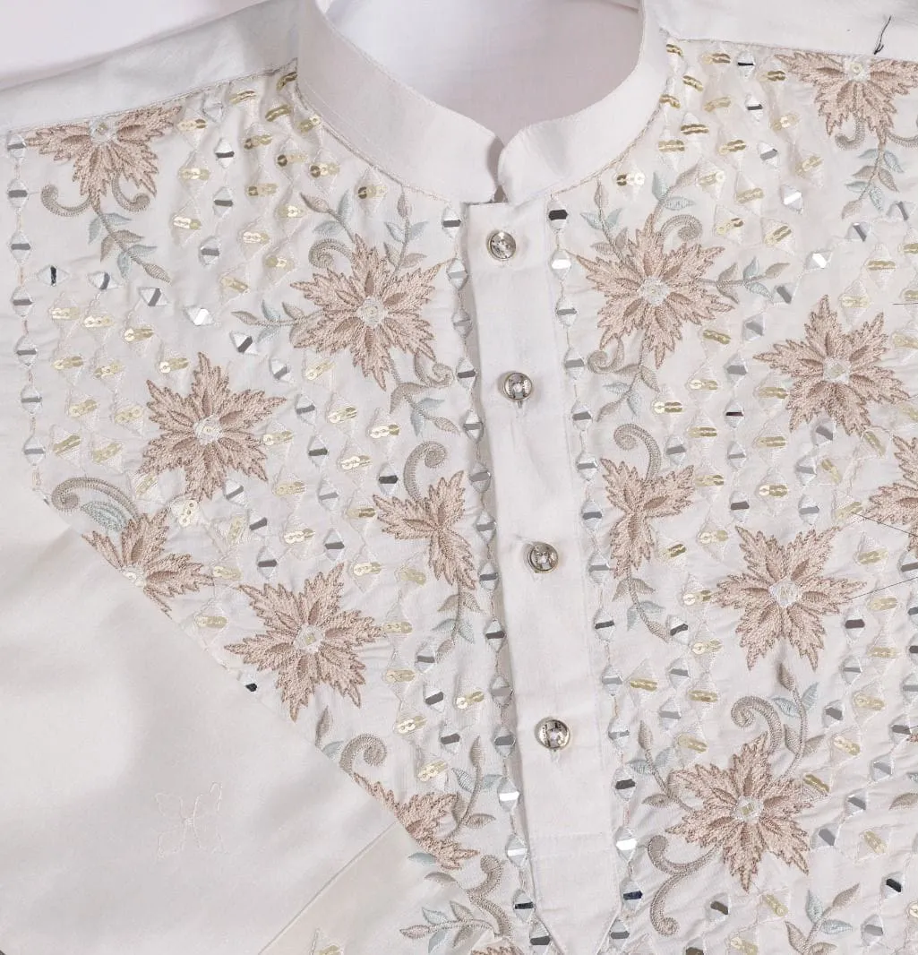 Wedding Wear Mens Embroidery Kurta