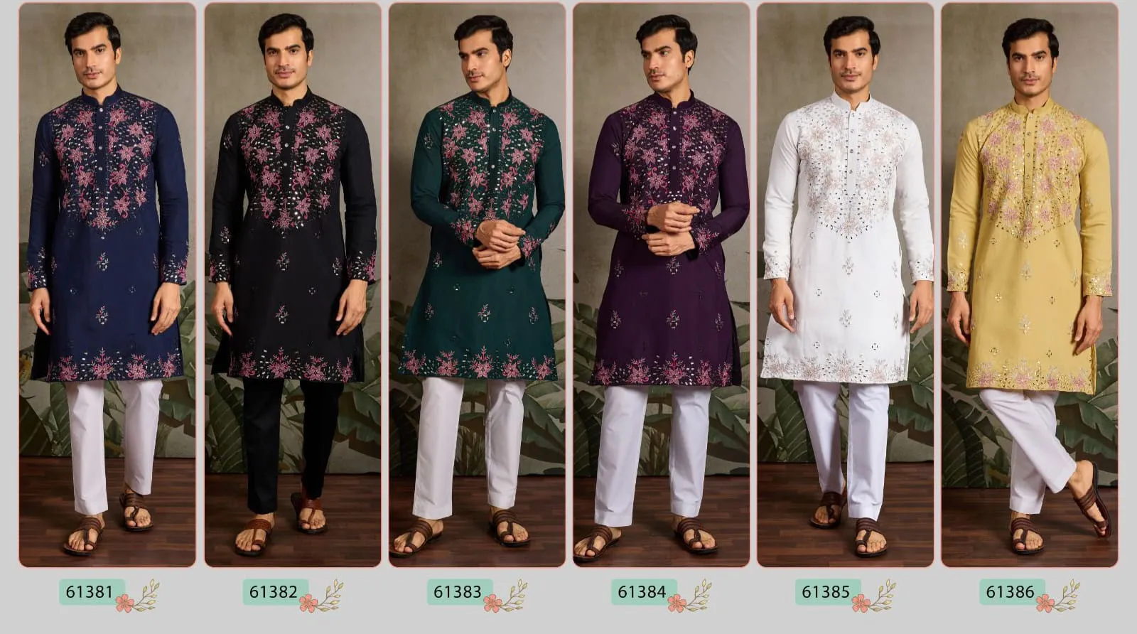 Wedding Wear Mens Embroidery Kurta