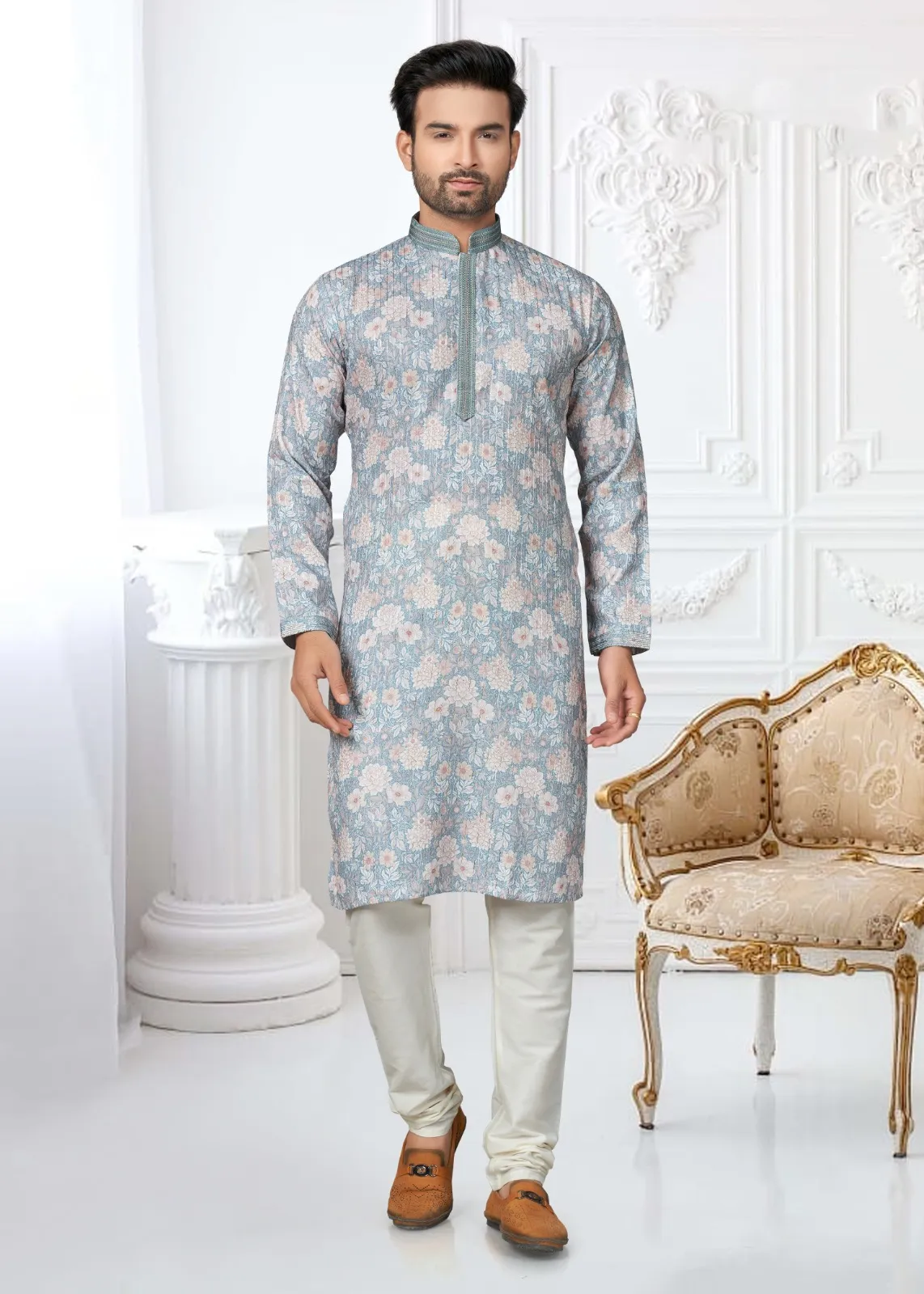 Wedding Wear Mens kurta with Pajama