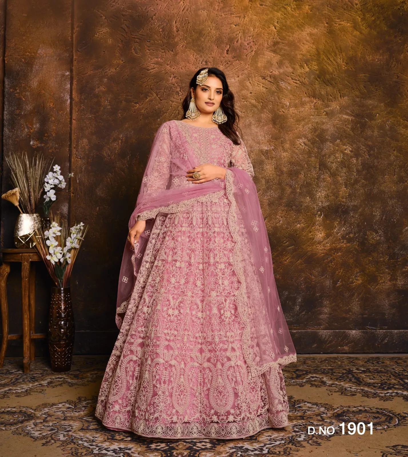Wedding Wear Net Anarkali suit