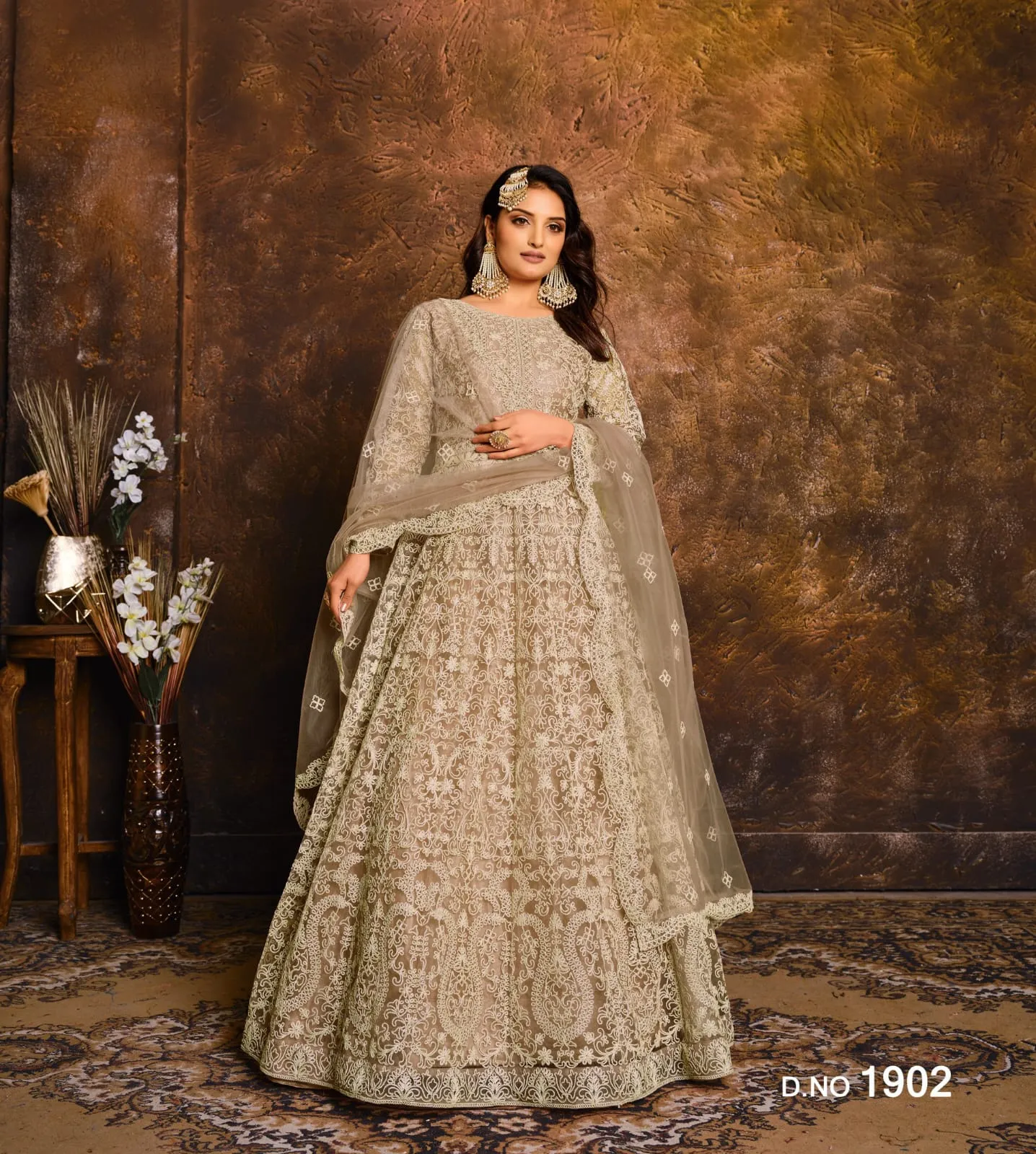 Wedding Wear Net Anarkali suit