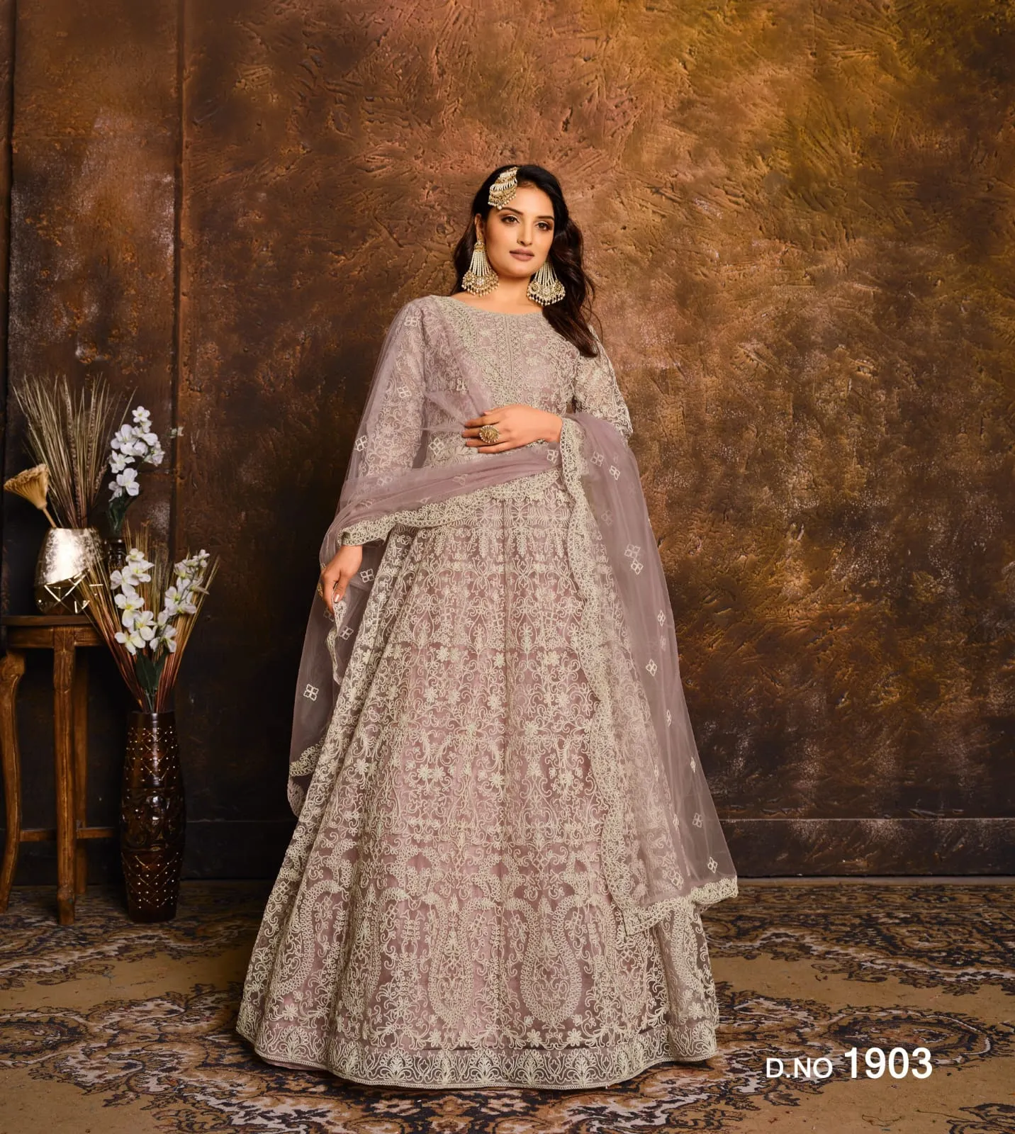 Wedding Wear Net Anarkali suit
