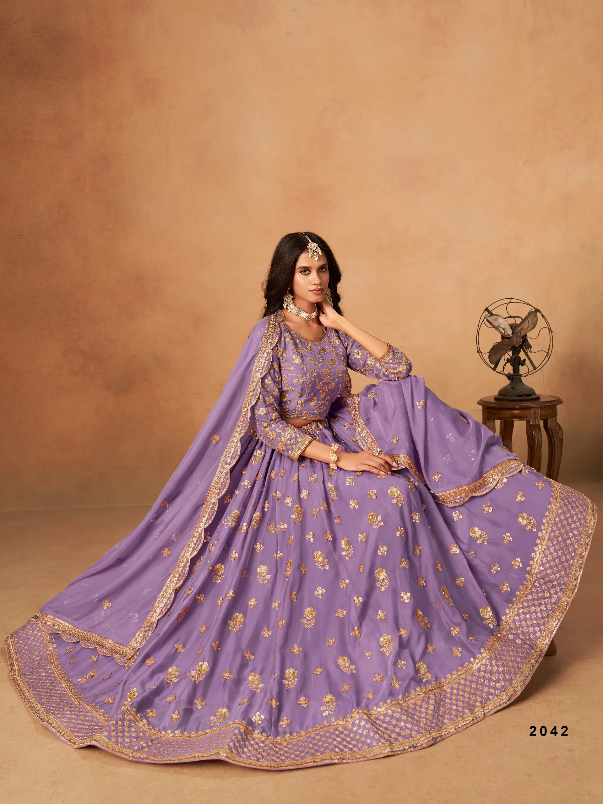 Wedding Wear Organza Lehenga Choli 2025