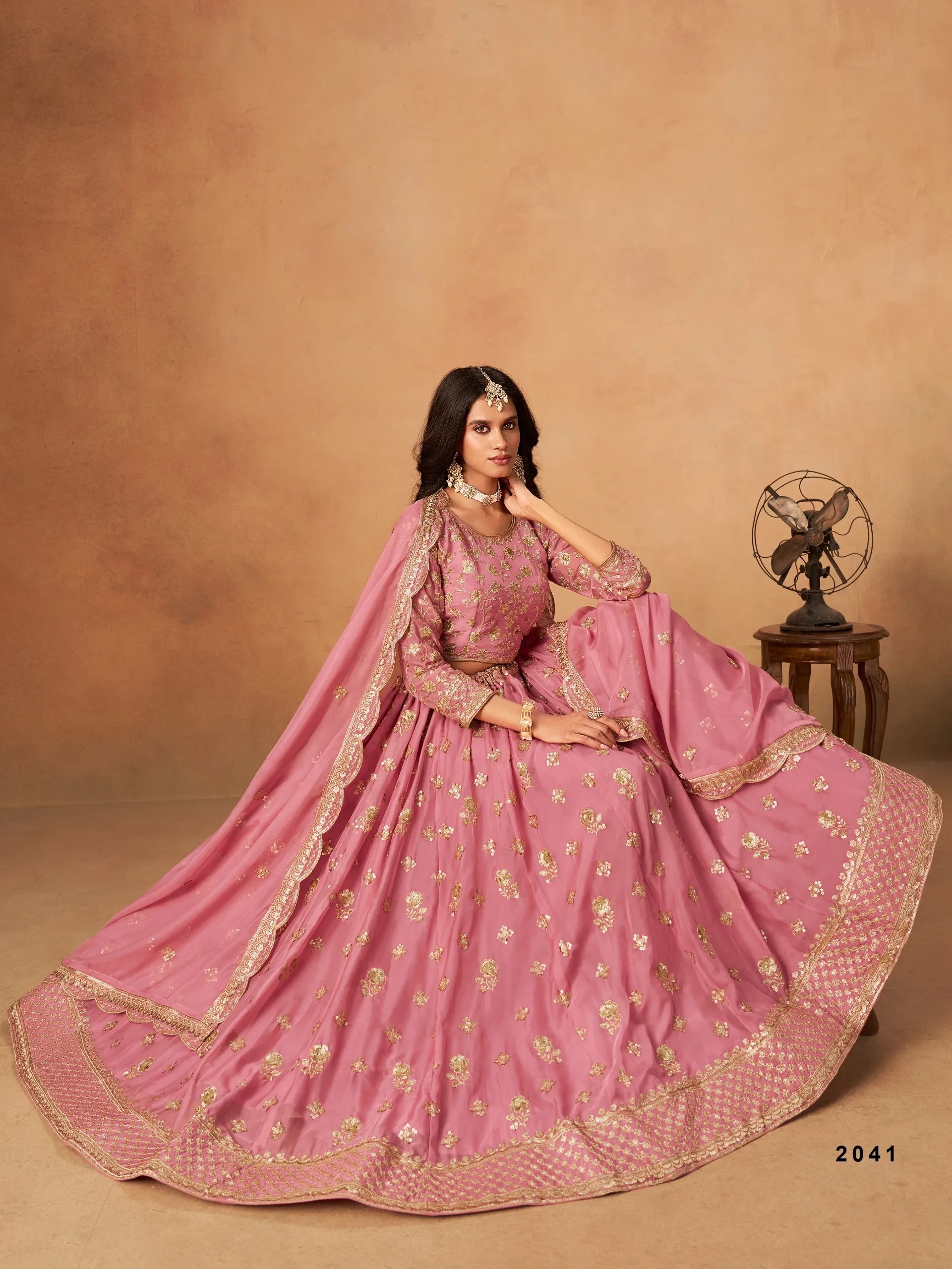 Wedding Wear Organza Lehenga Choli 2025