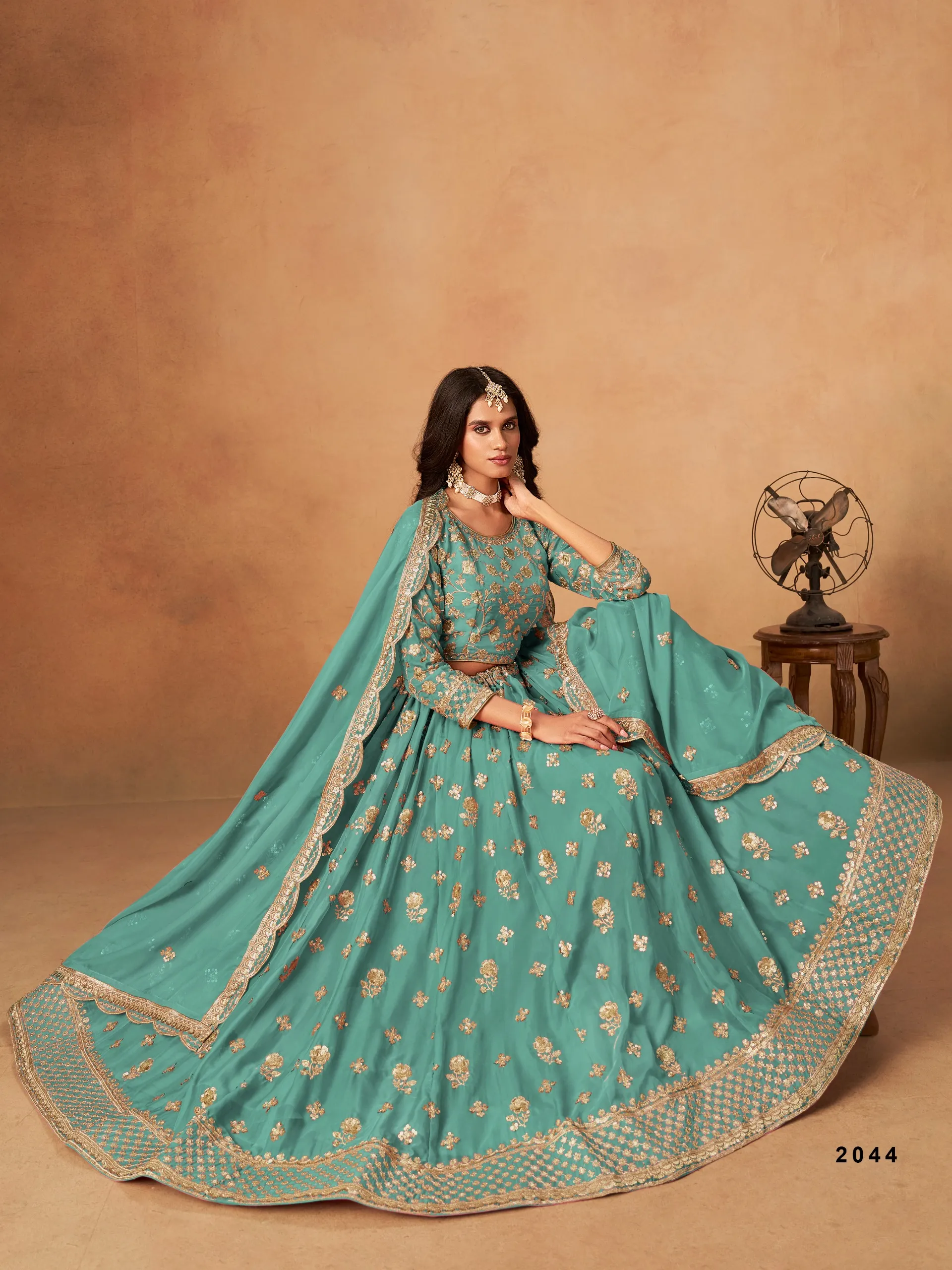 Wedding Wear Organza Lehenga Choli 2025