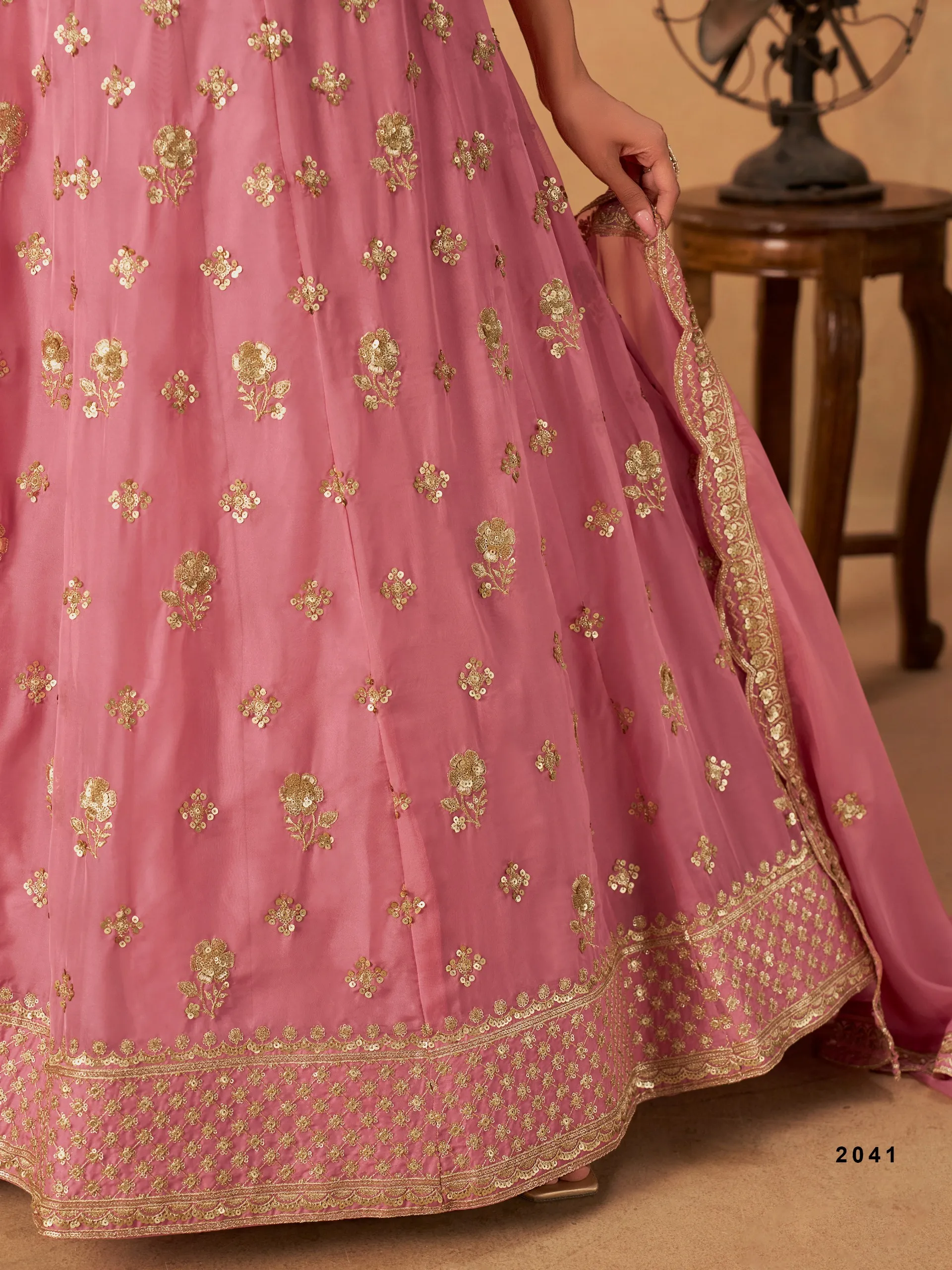Wedding Wear Organza Lehenga Choli 2025