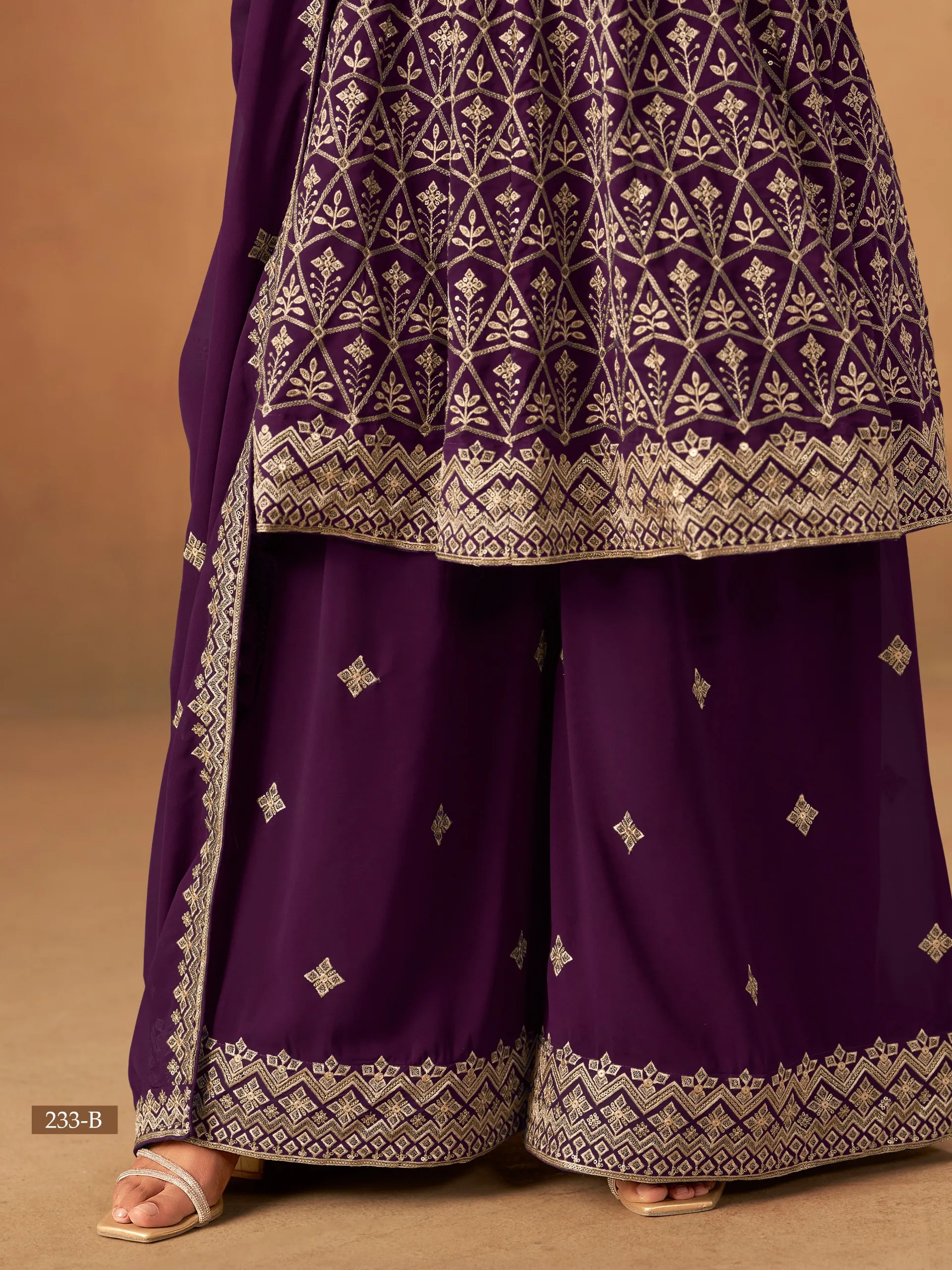Wedding Wear Premium Plazzo Suit Set